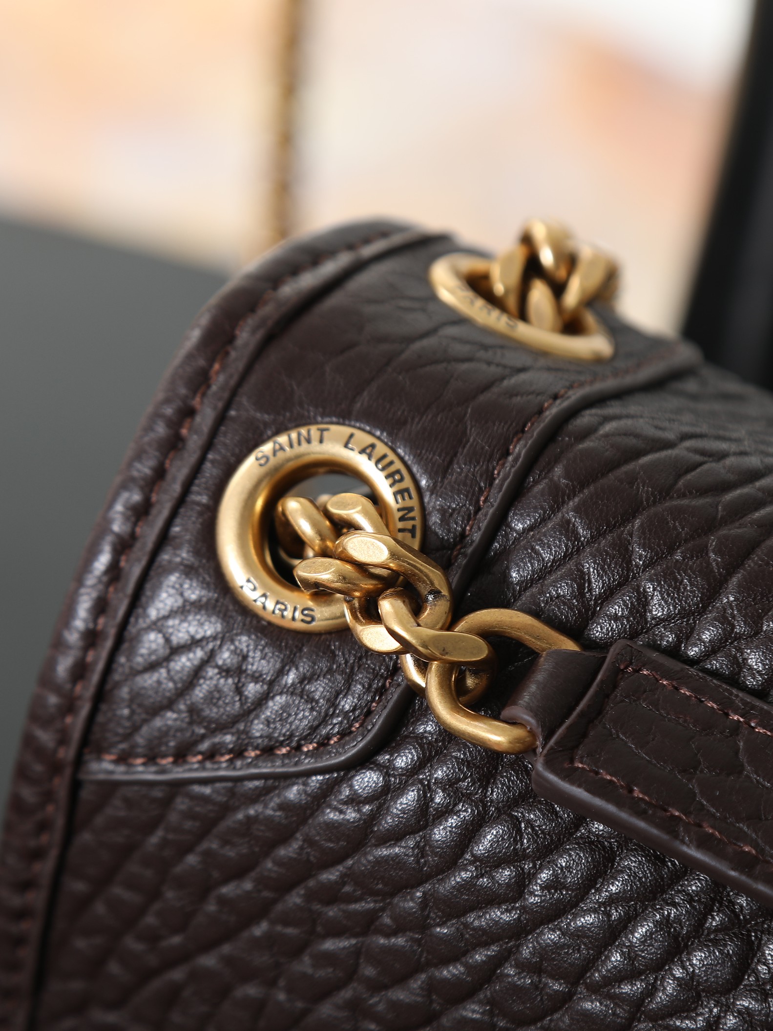 Basic Bag Sheepskin Large Capacity M-28cm