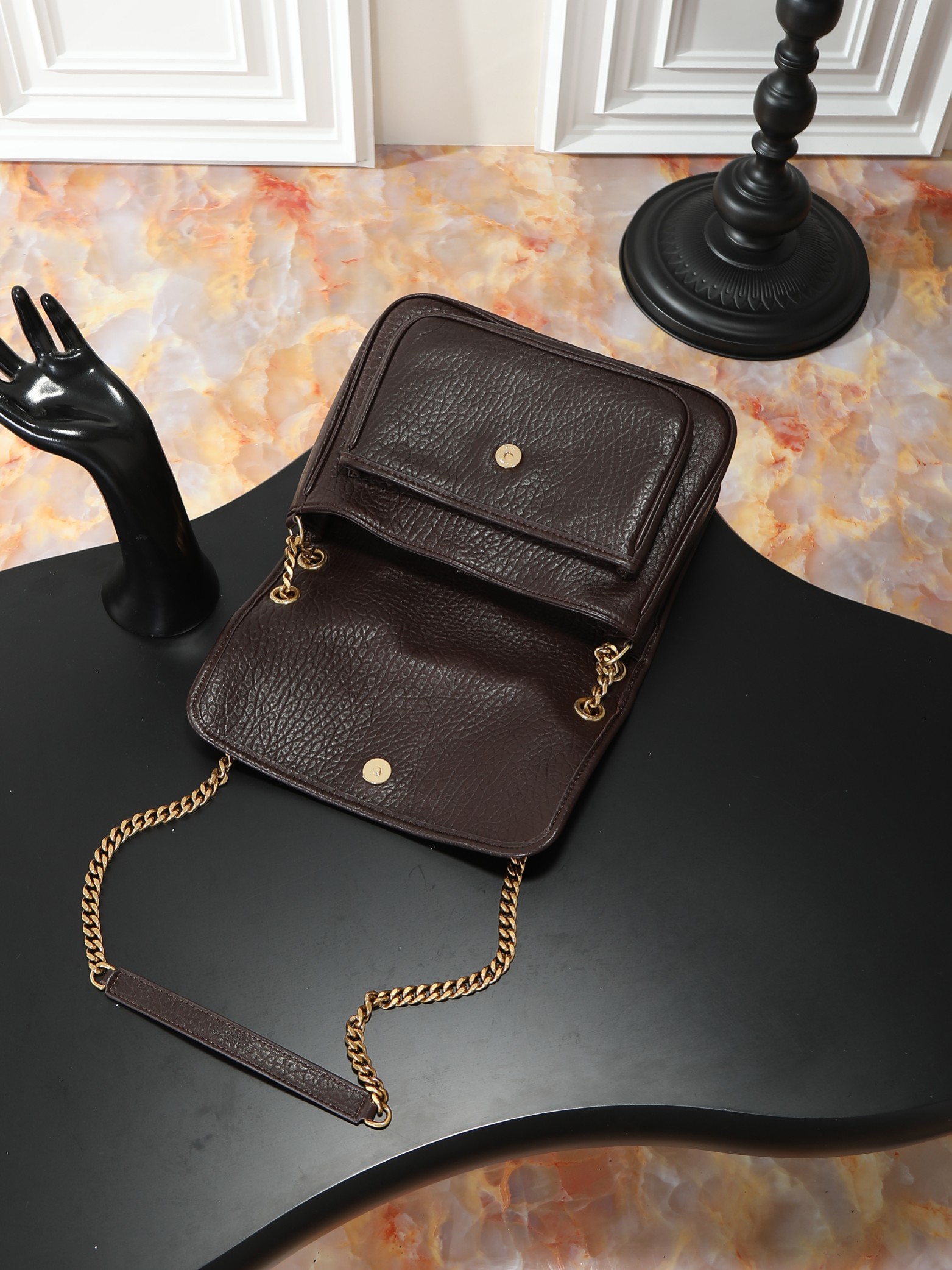 Basic Bag Sheepskin Large Capacity M-28cm
