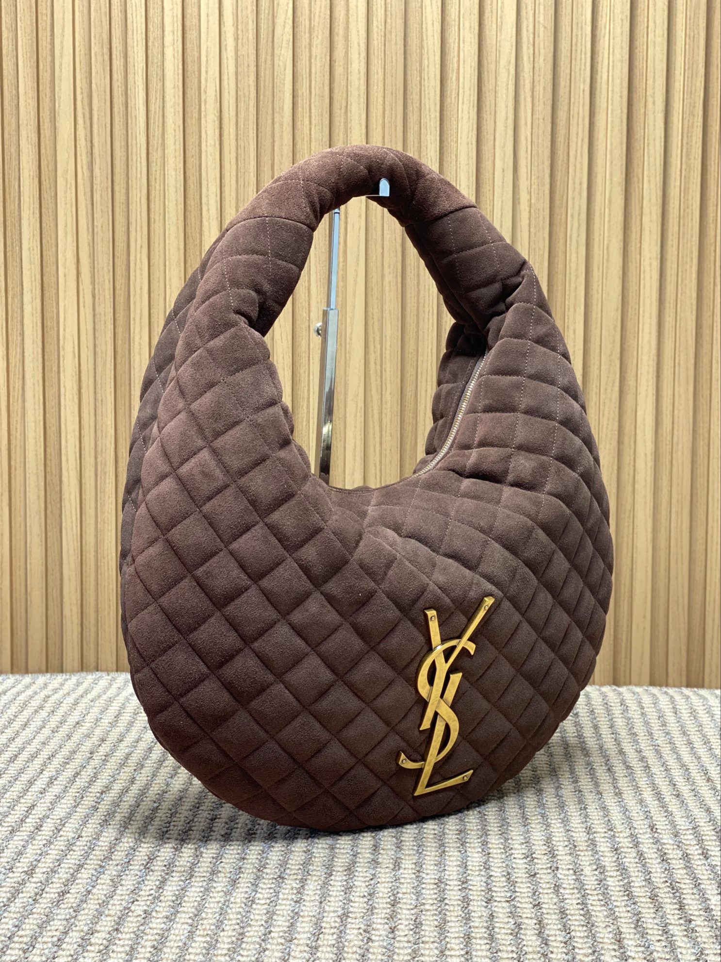 Ysl Basic Bag Cow Leather Gold M-l-s