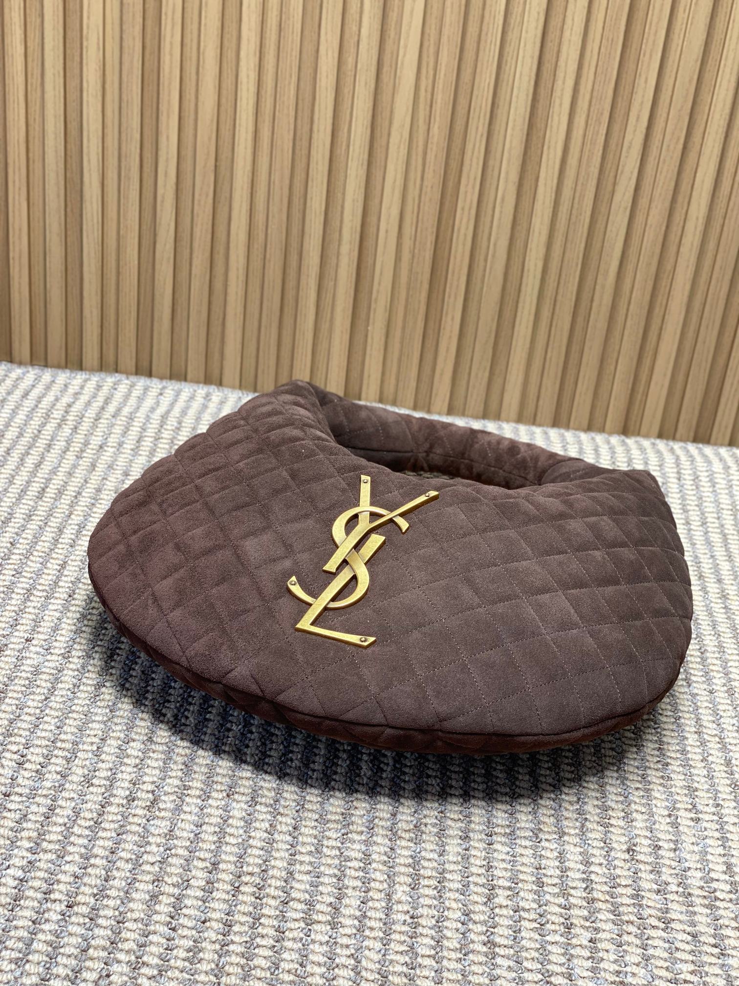 Ysl Basic Bag Cow Leather Gold M-l-s