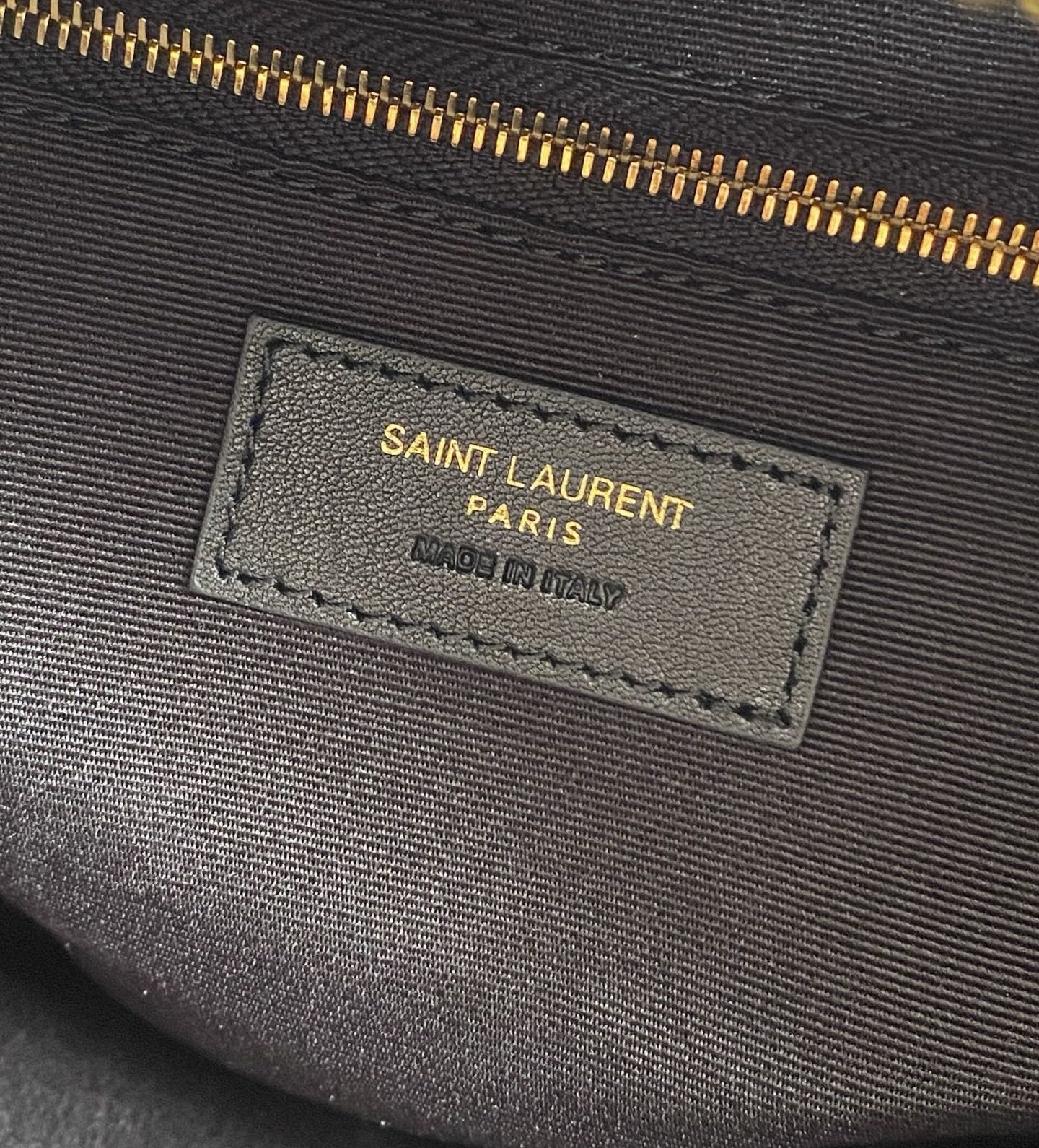 Ysl Basic Bag Cow Leather Gold M-l-s