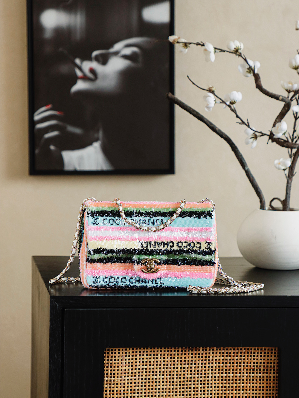 Chanel Basic Bag Sheepskin L-s