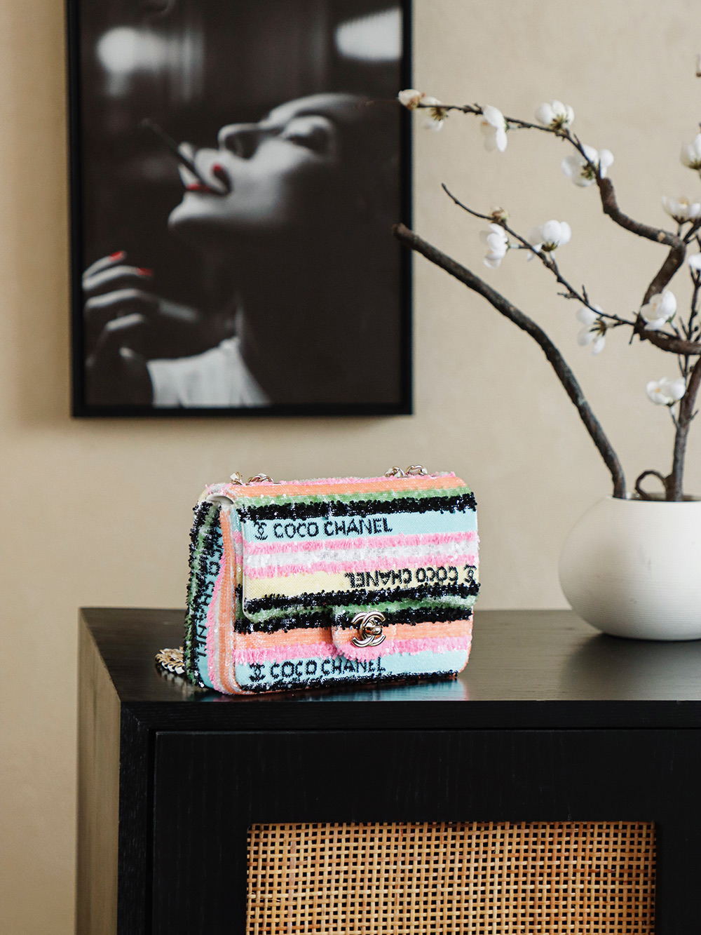 Chanel Basic Bag Sheepskin L-s