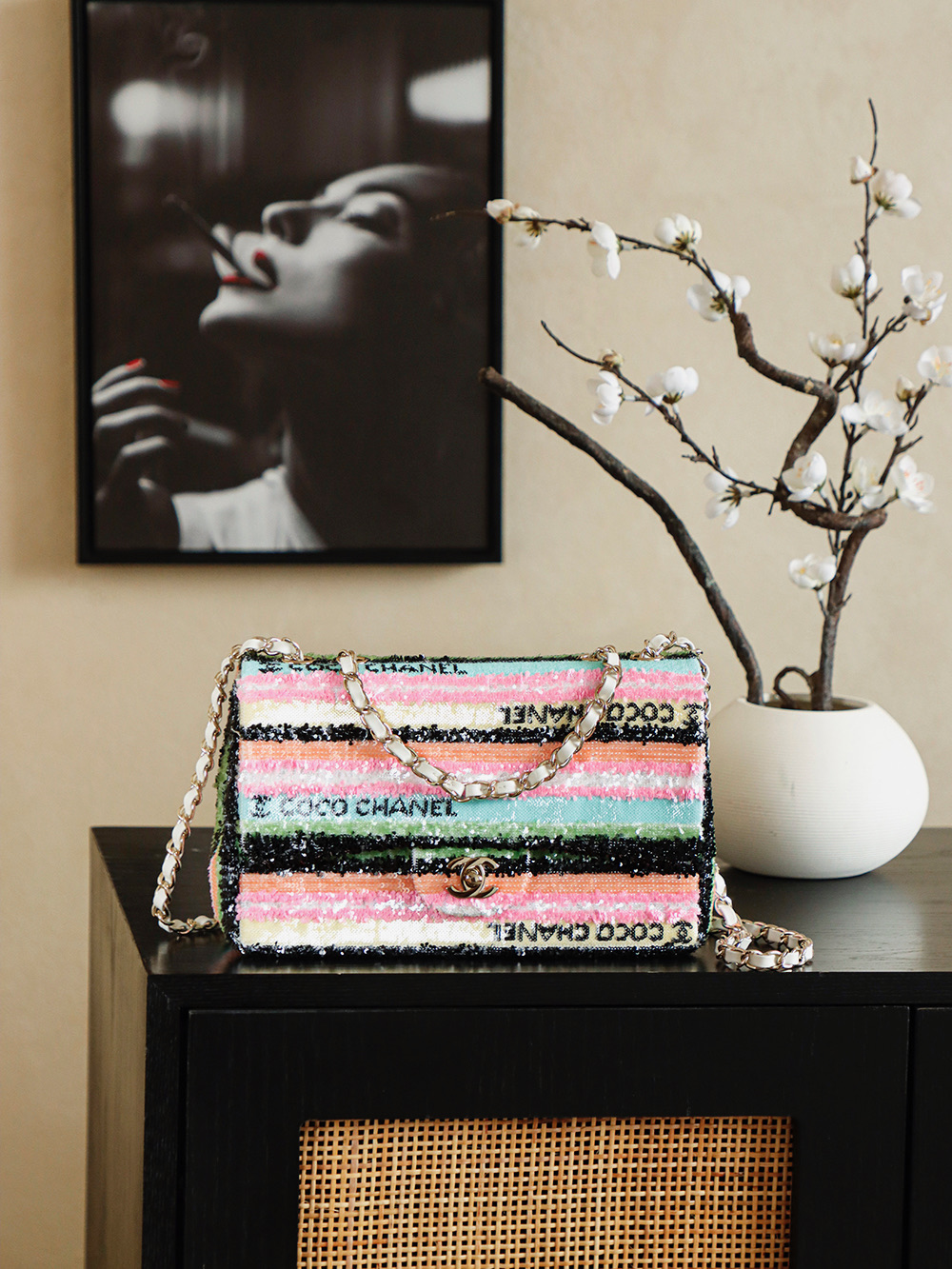 Chanel Basic Bag Sheepskin L-s