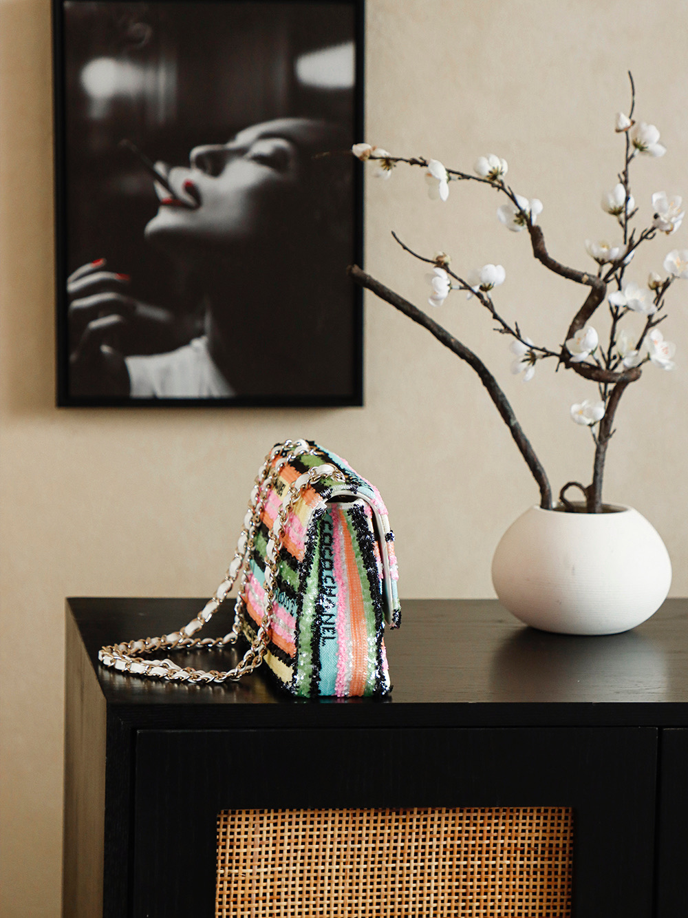 Chanel Basic Bag Sheepskin L-s