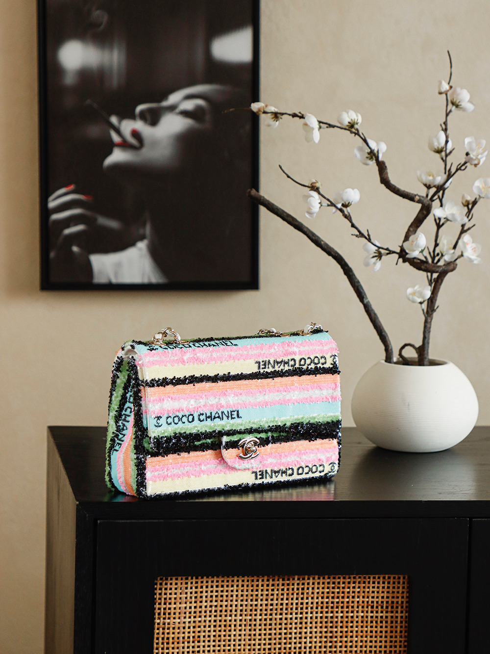 Chanel Basic Bag Sheepskin L-s