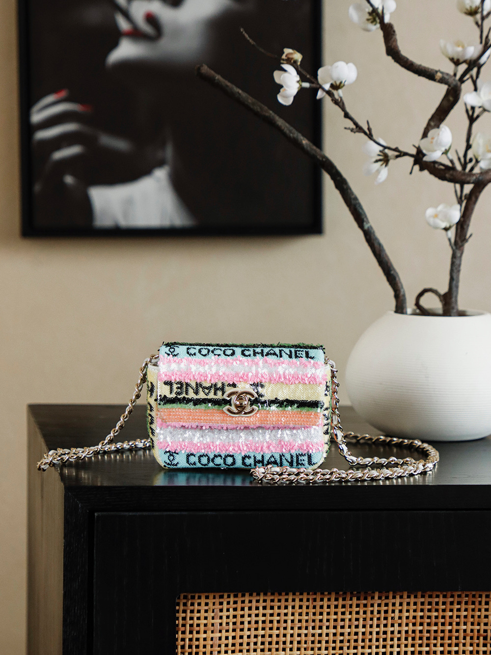 Chanel Basic Bag Sheepskin M-l-s