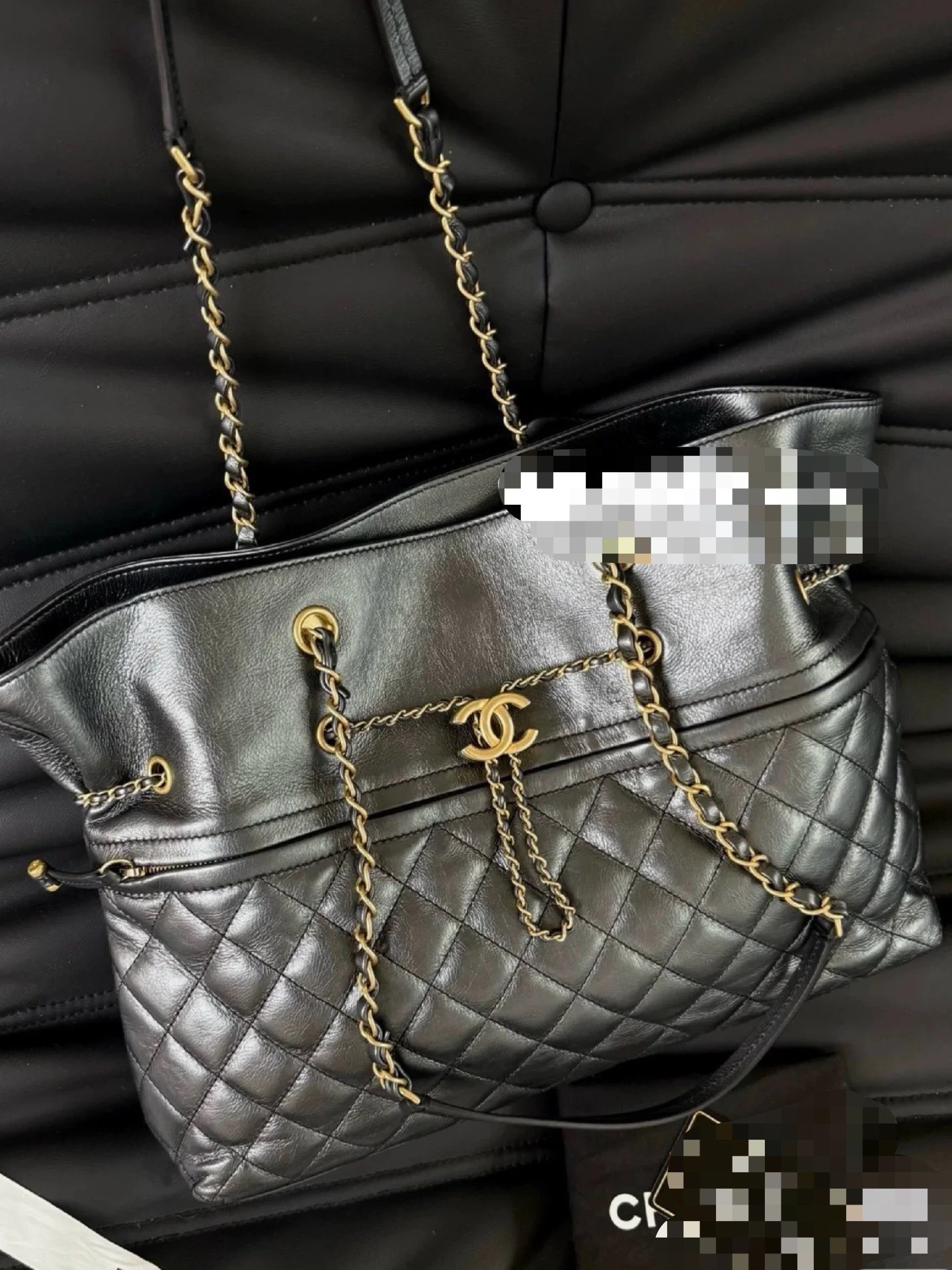 Chanel Tote Bag Black 26cm-32cm-m-l
