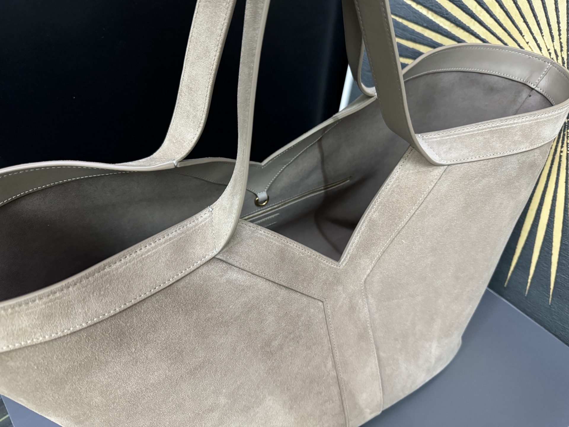 Tote Bag Cow Leather Large Capacity 16cm-s