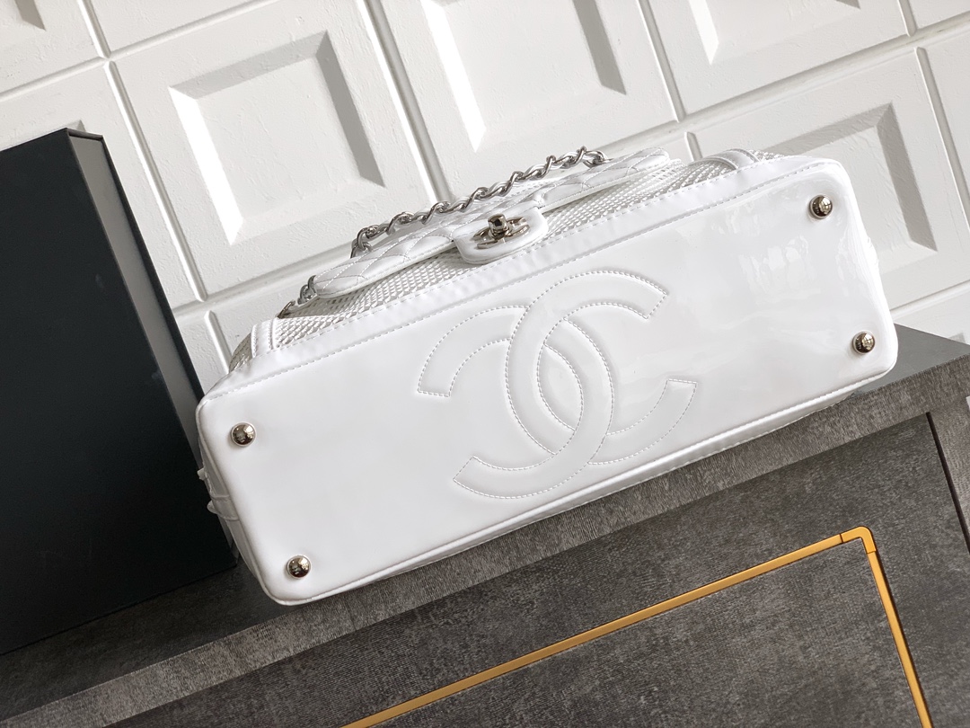 Chanel Basic Bag White 36cm-m-l