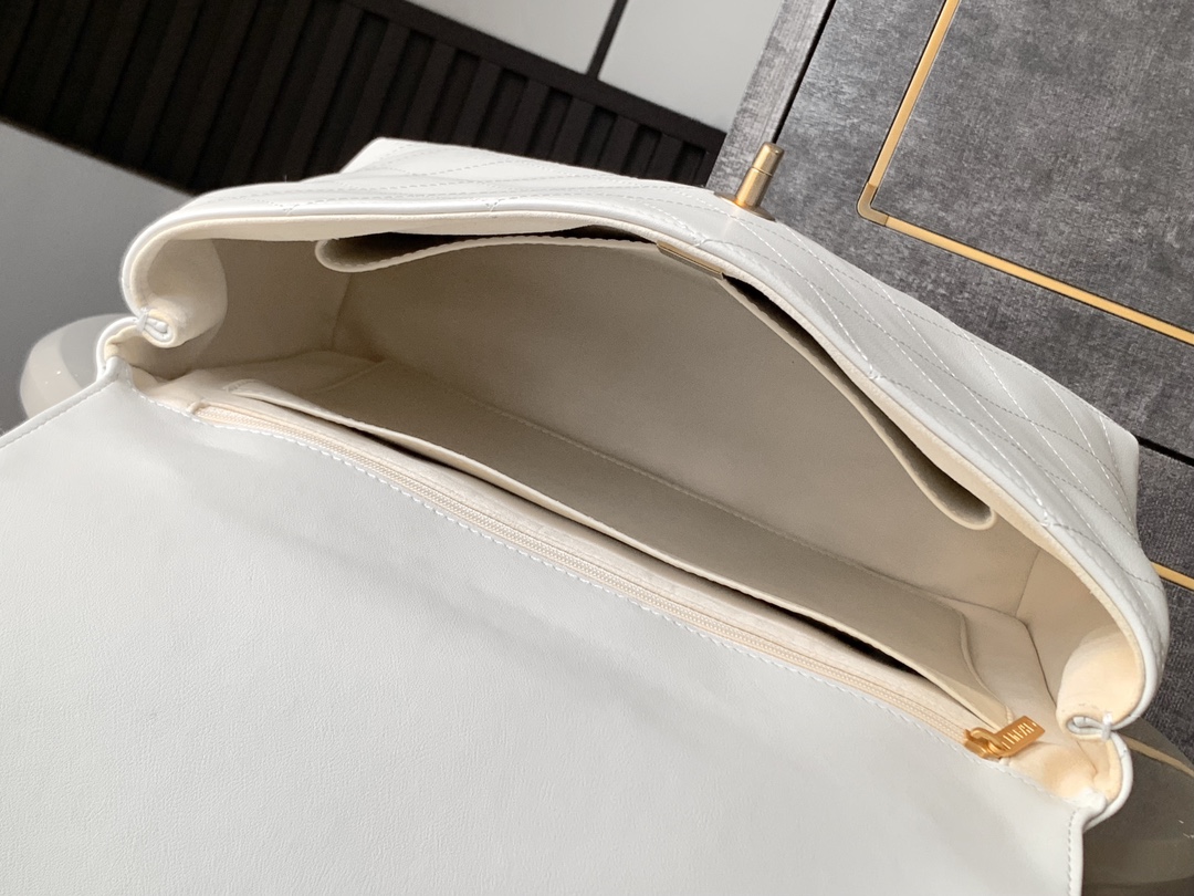 Chanel Briefcase White 33cm-m-l-s