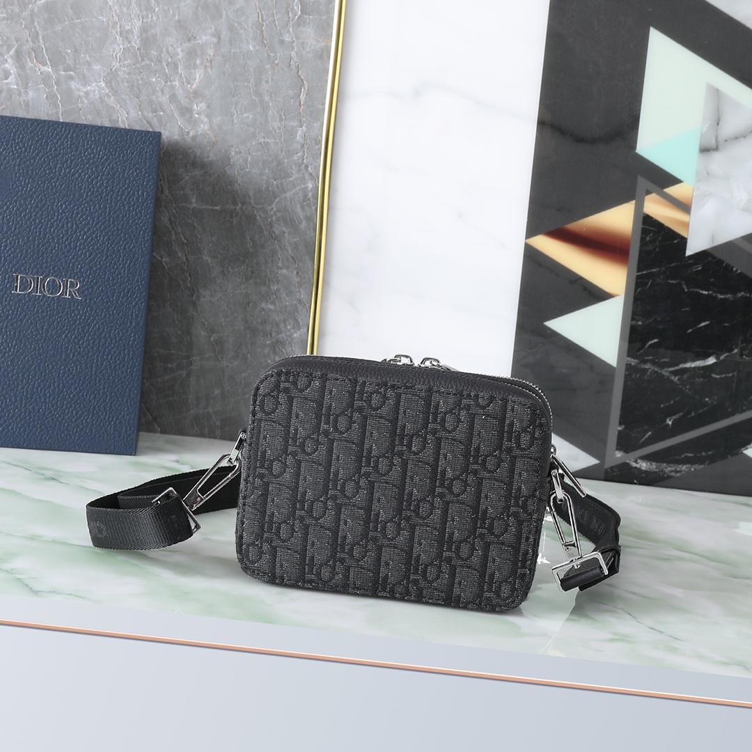 Dior Male Crossbody Bag Black L-s