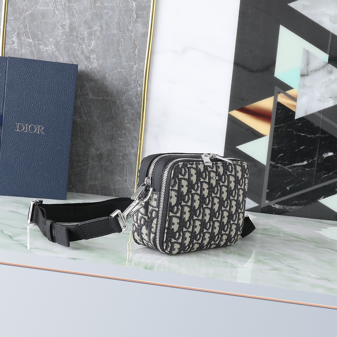 Dior Male Crossbody Bag Black L-s