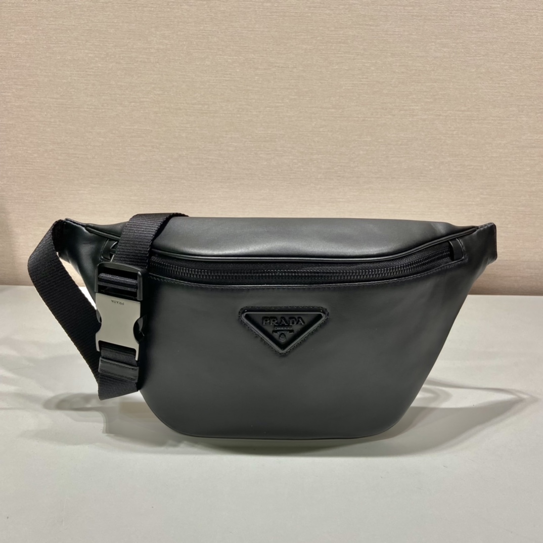 Prada Basic Bag Cow Leather 13cm-l