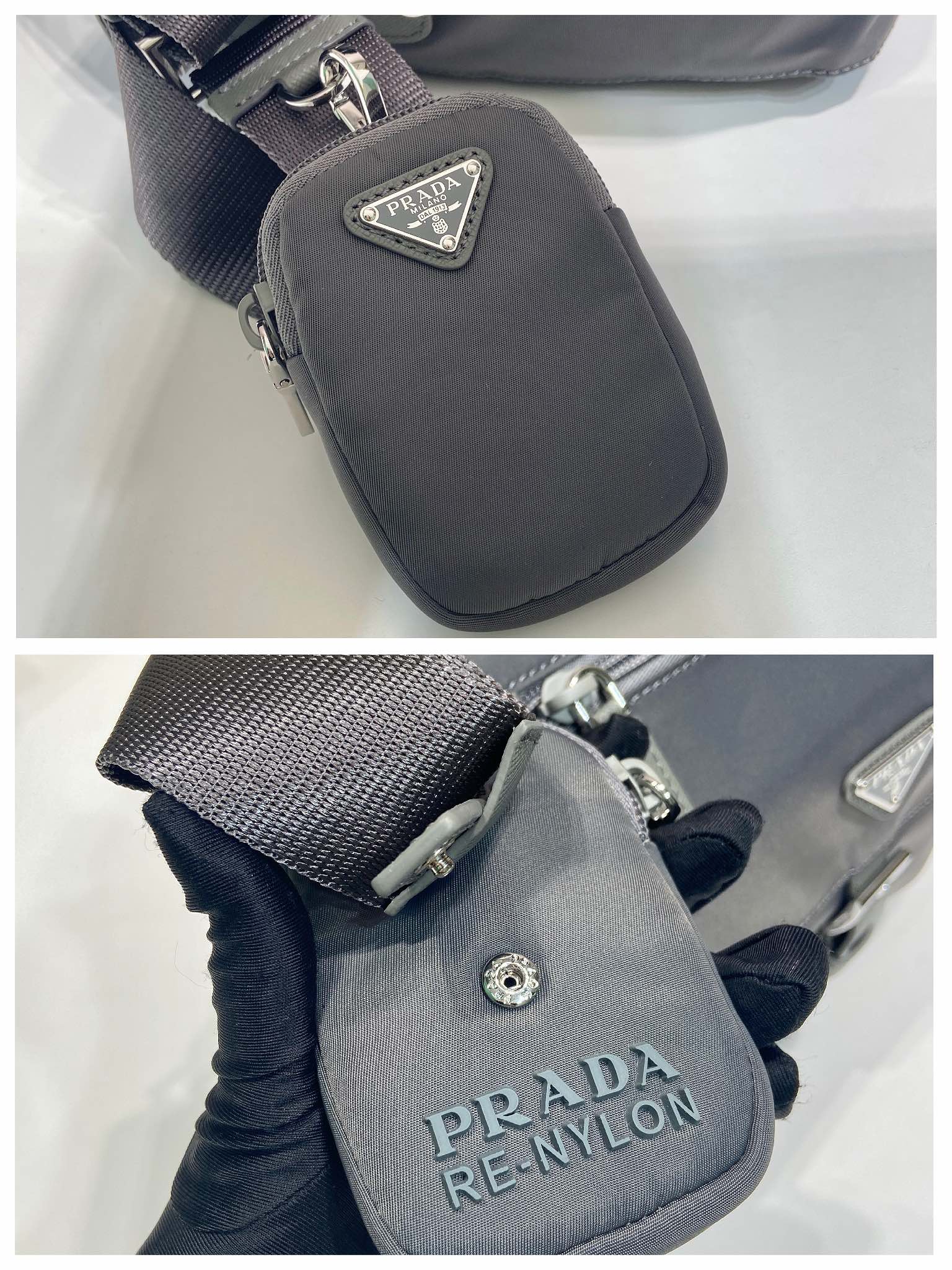 Prada Couple Basic Bag Nylon 10cm-s