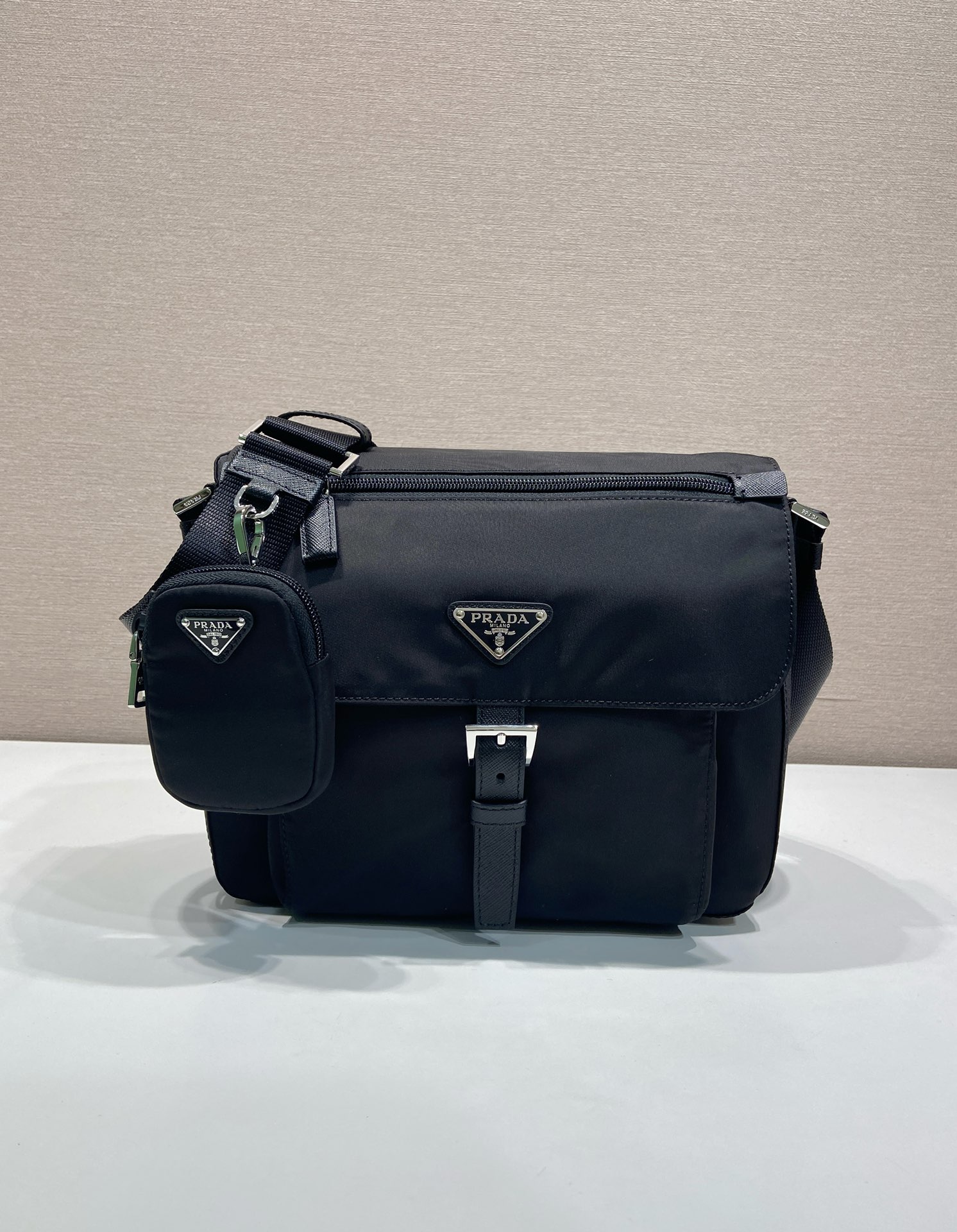 Prada Couple Basic Bag Nylon 10cm-s