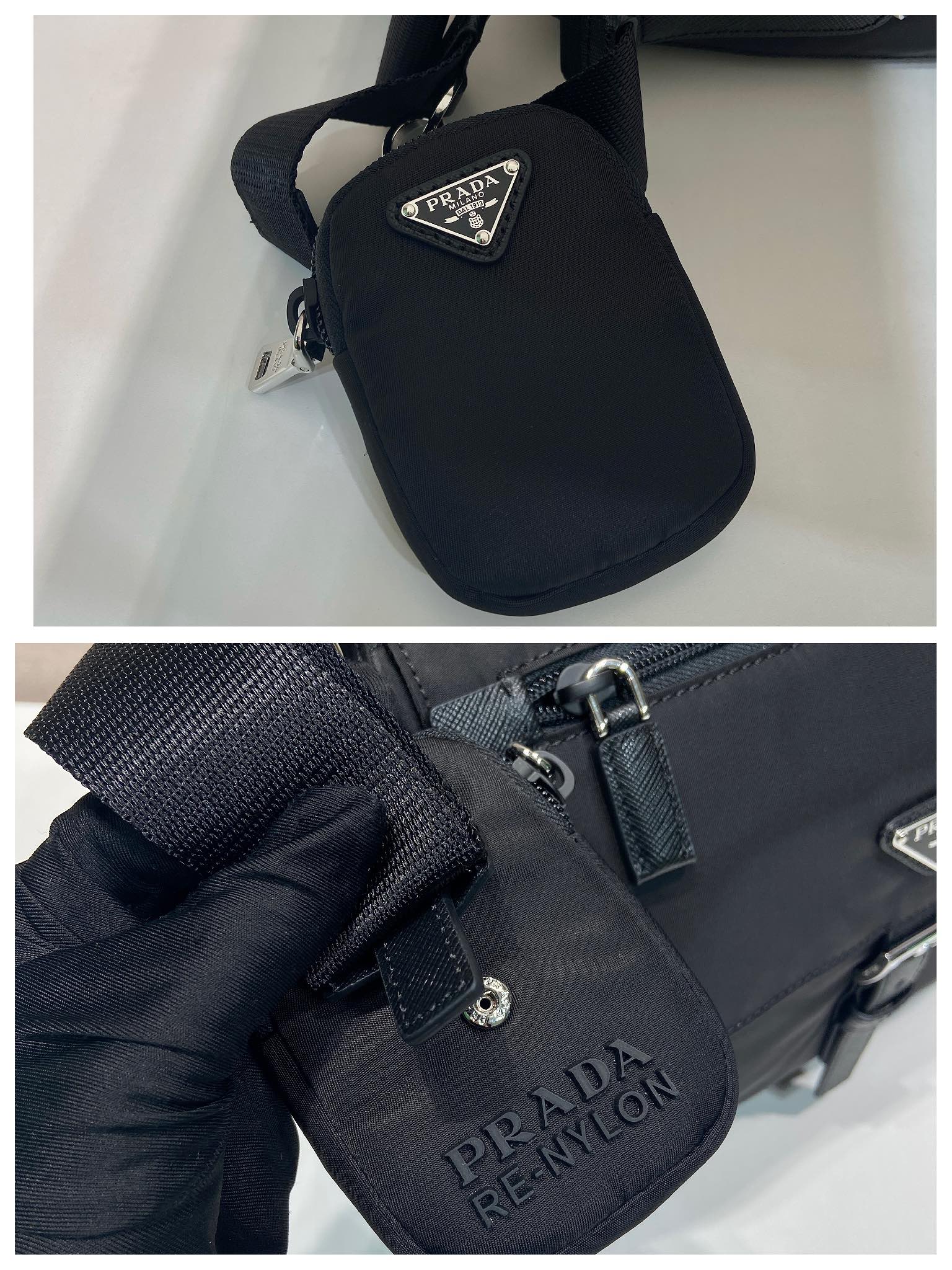 Prada Couple Basic Bag Nylon 10cm-s