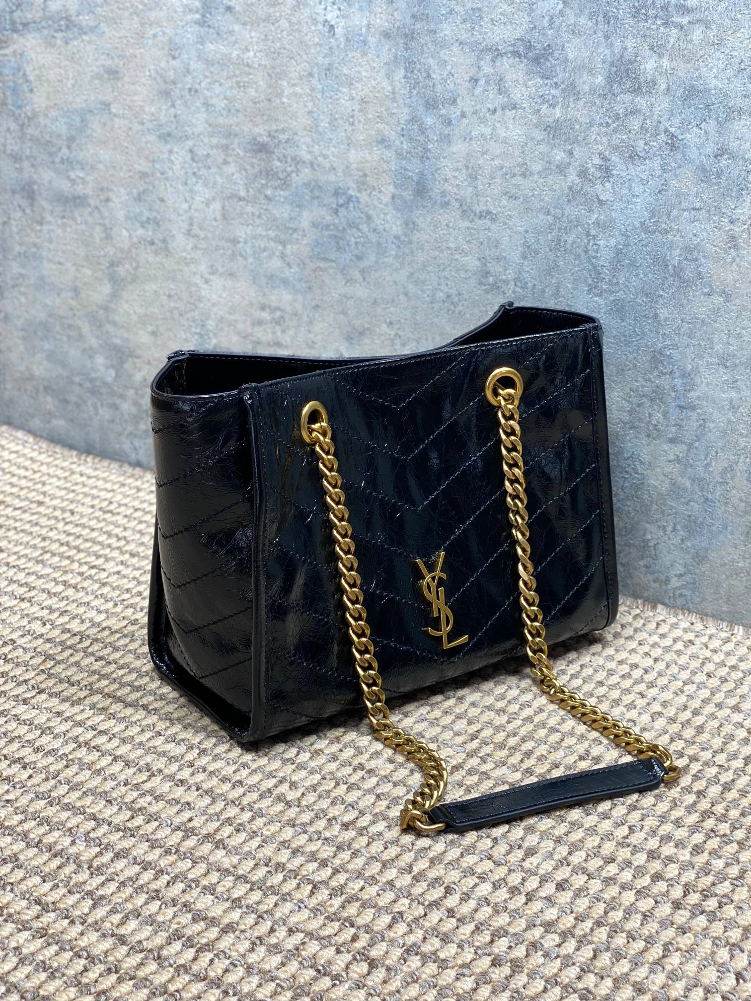 Ysl Tote Bag Cow Leather 10cm-l-s