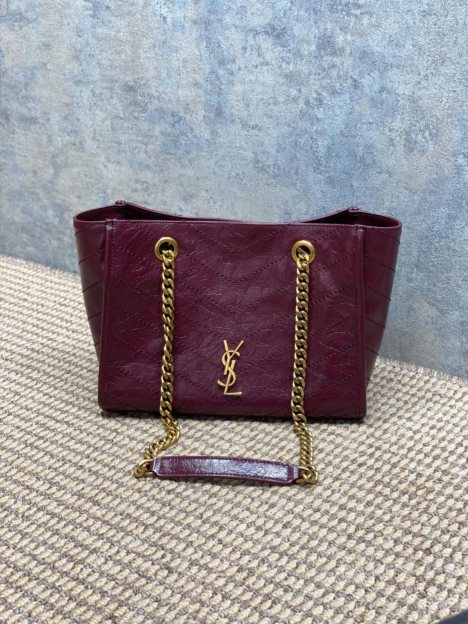 Ysl Tote Bag Cow Leather 10cm-l-s