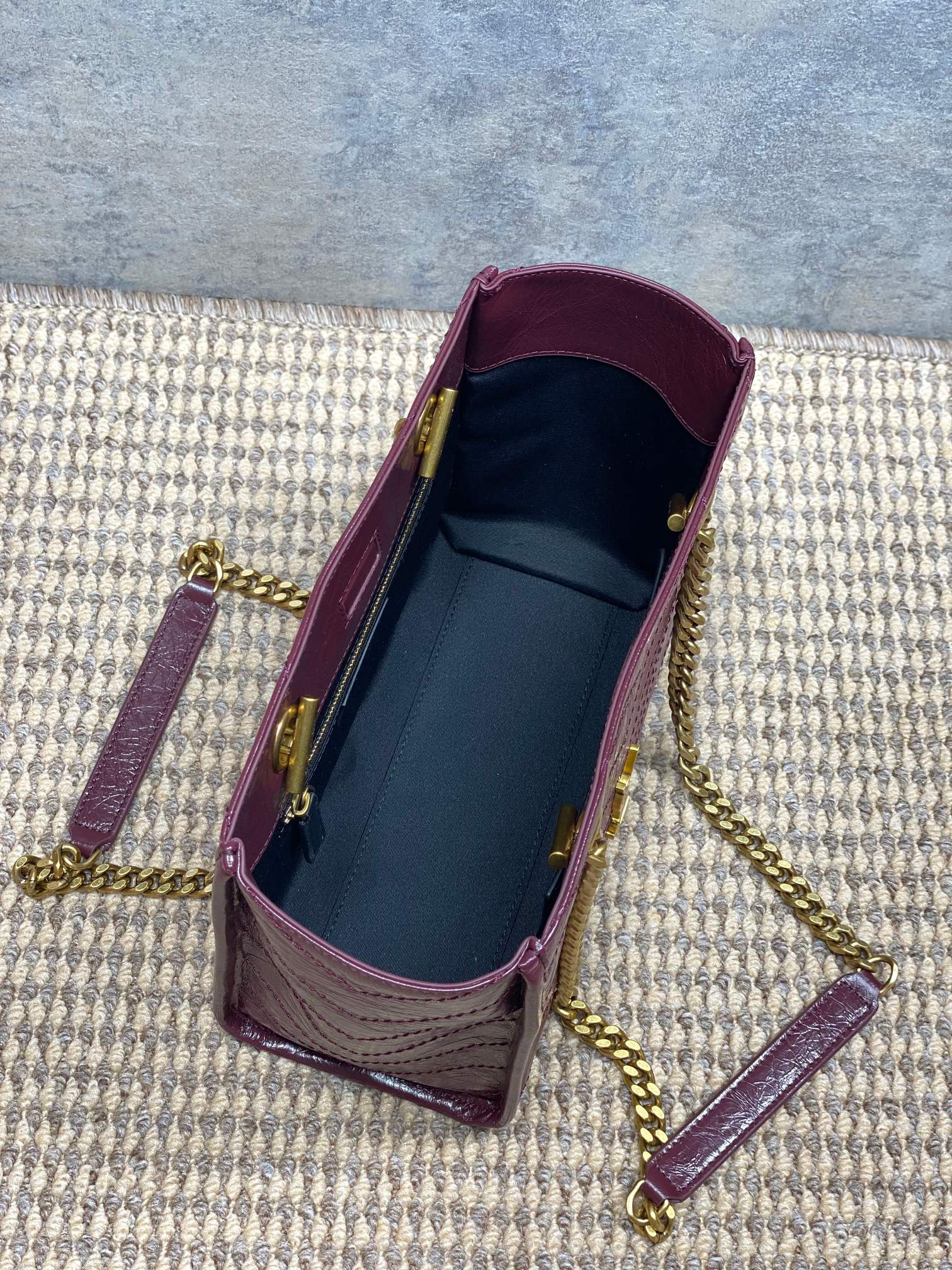 Ysl Tote Bag Cow Leather 10cm-l-s