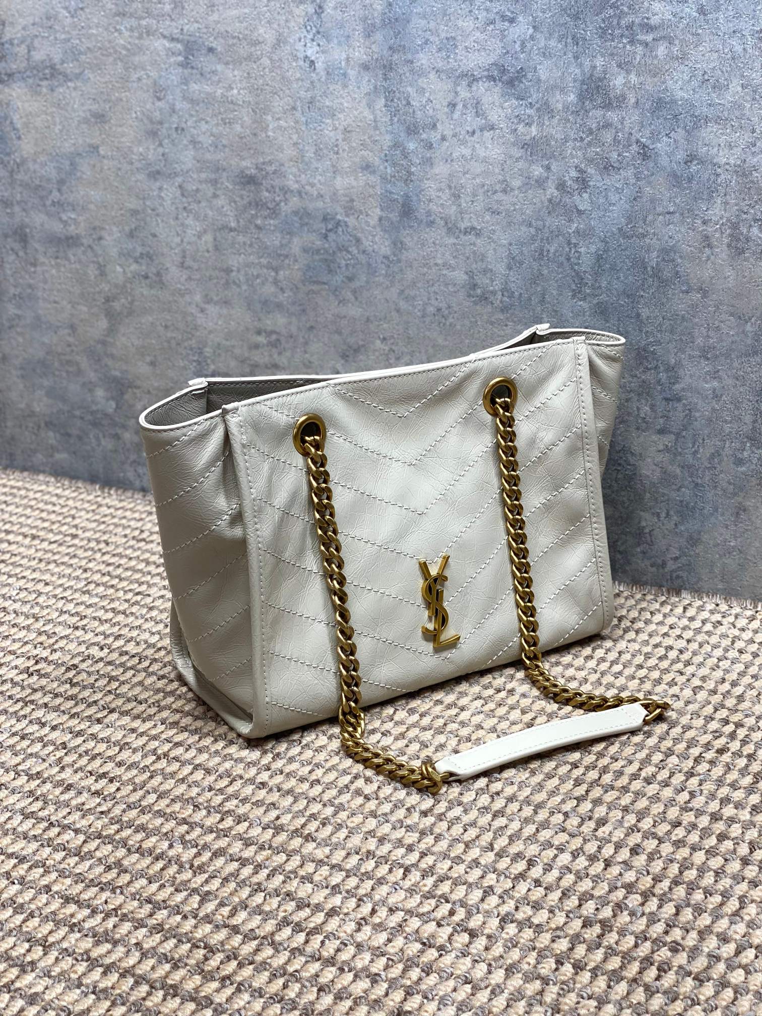 Ysl Tote Bag Cow Leather 10cm-l-s