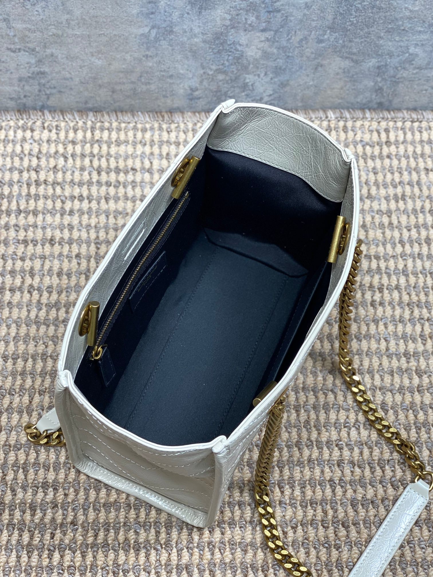 Ysl Tote Bag Cow Leather 10cm-l-s