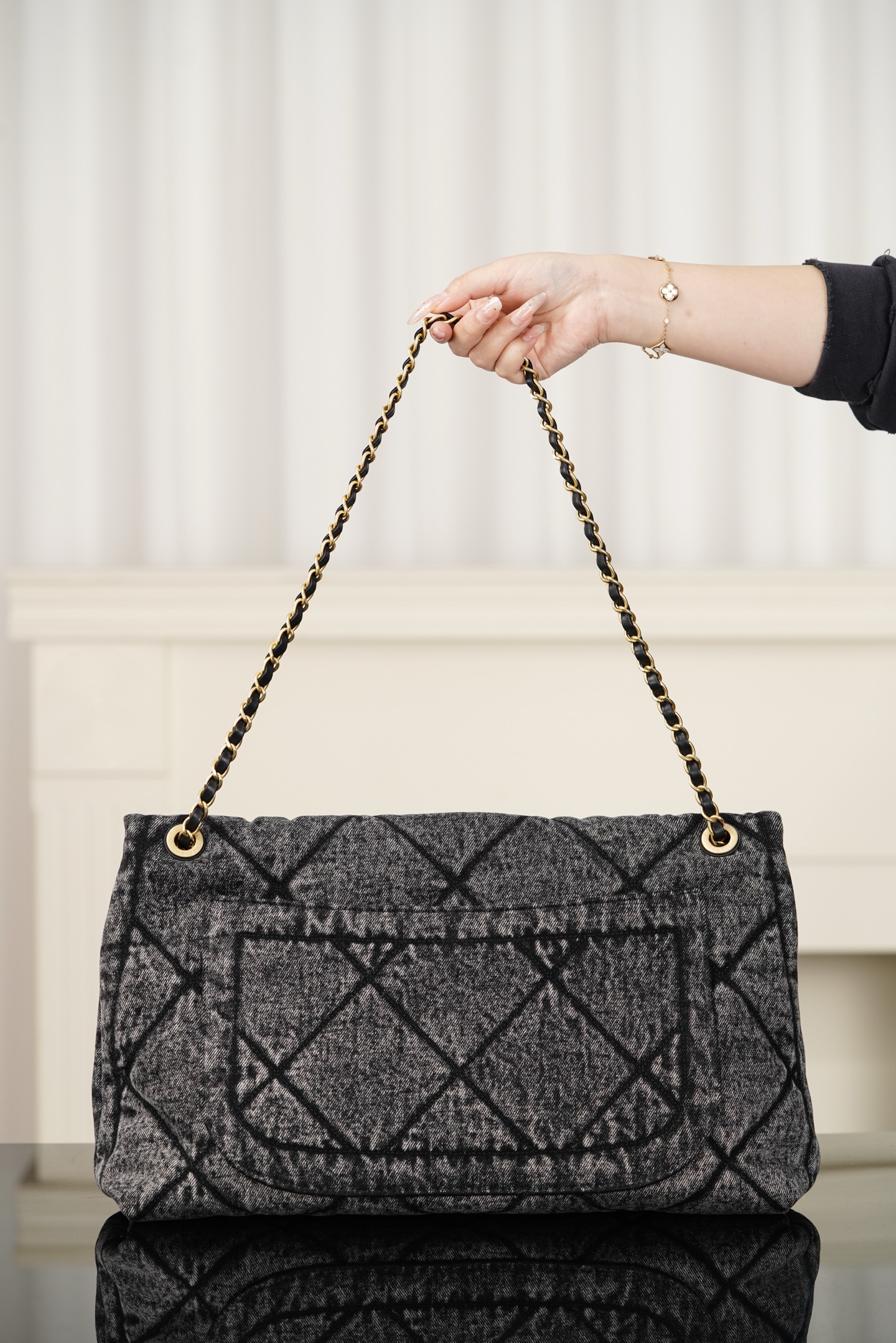 Basic Bag Black Large Capacity 10cm