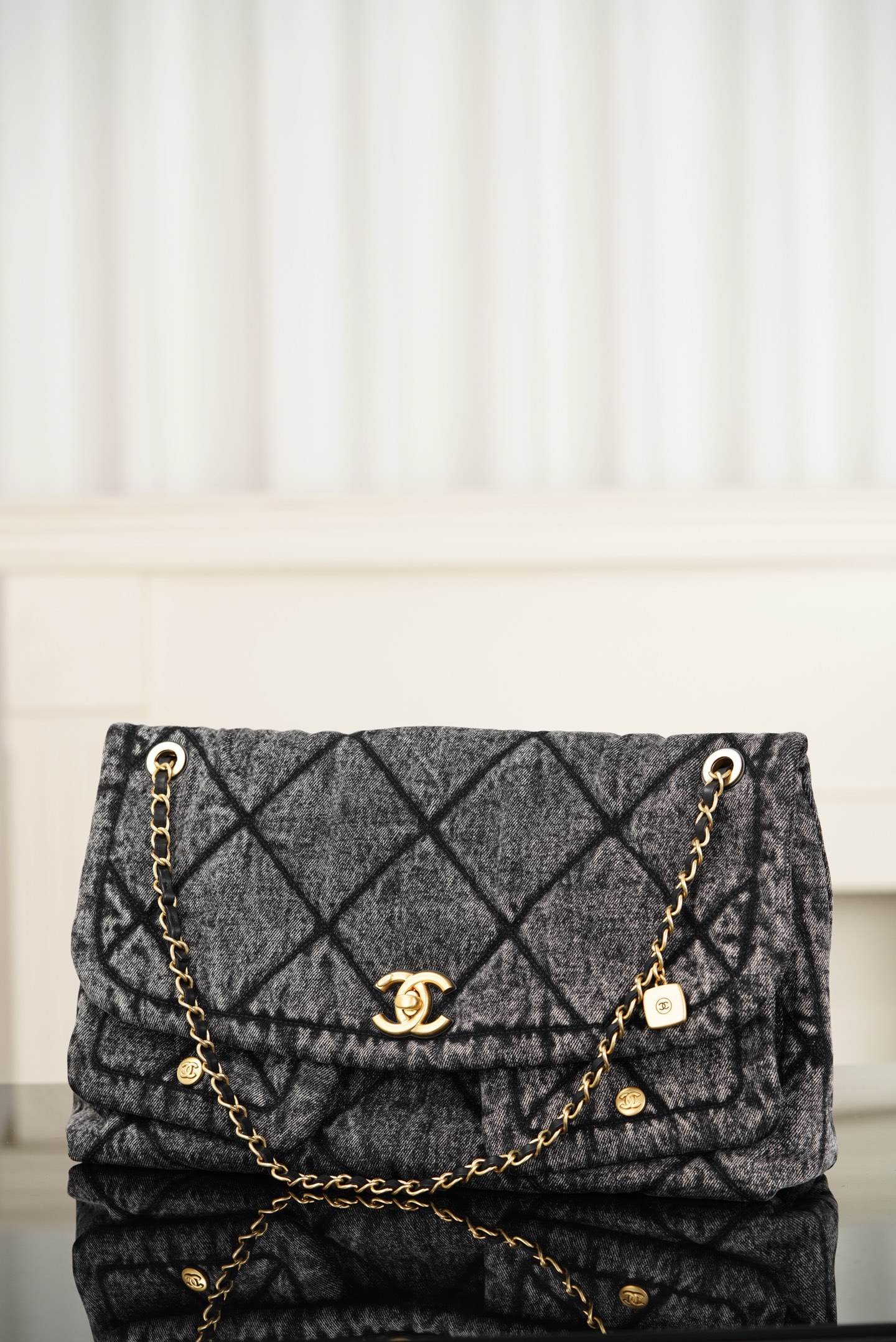Basic Bag Black Large Capacity 10cm