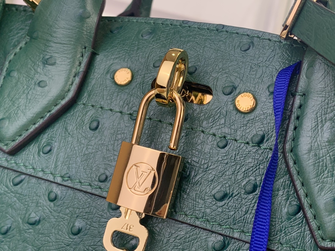 Louis Vuitton Basic Bag Cow Leather Green M-l-s
