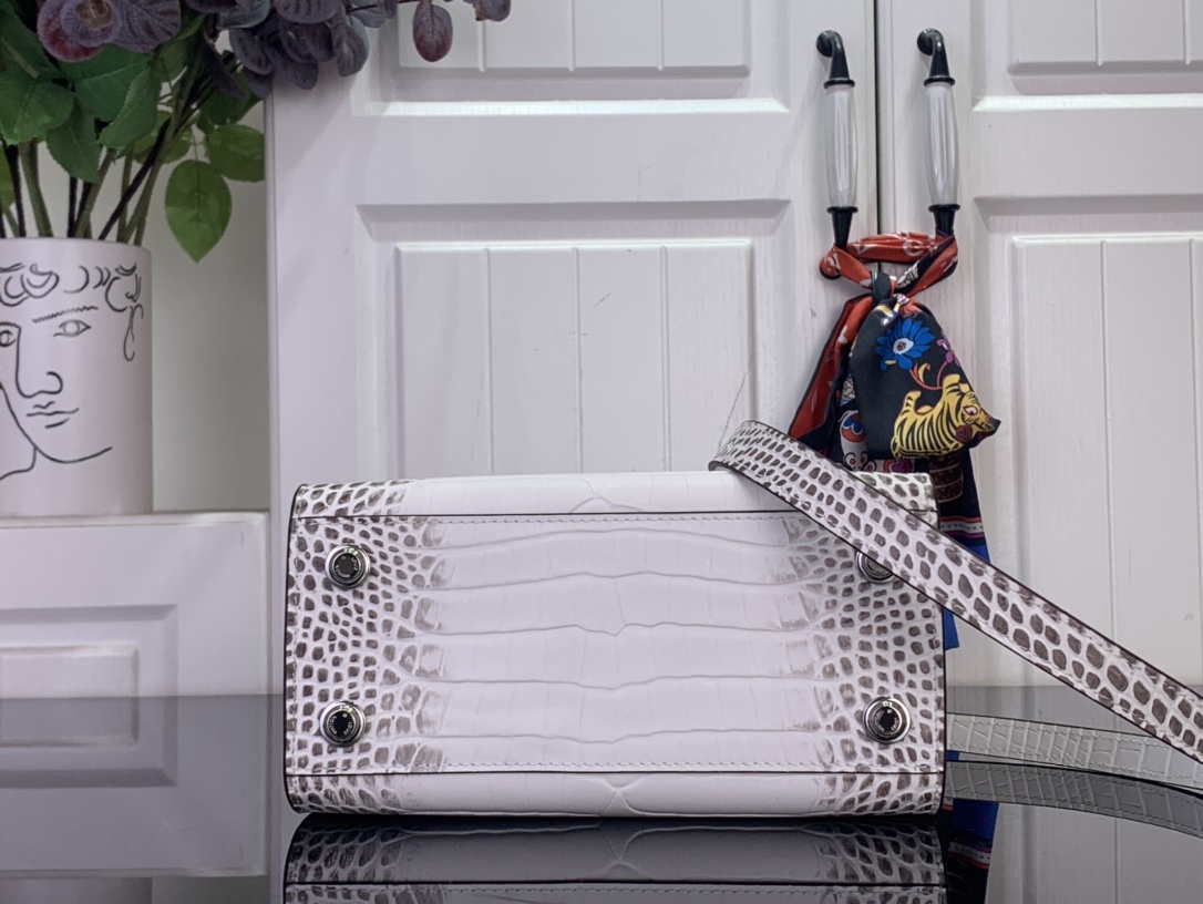 Louis Vuitton Basic Bag Cow Leather White M-l-s