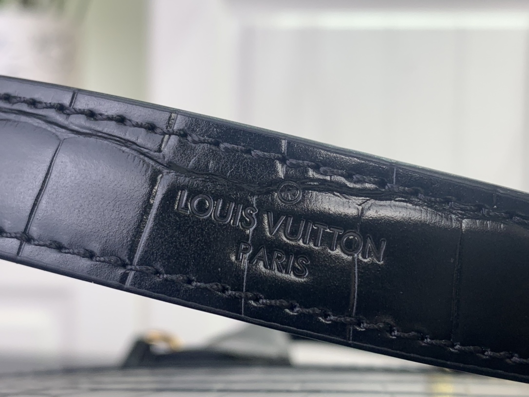 Louis Vuitton Basic Bag Cow Leather Black M-l-s