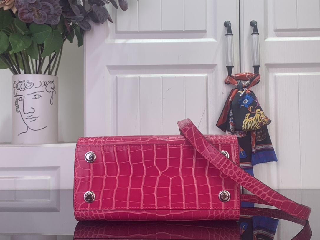 Louis Vuitton Basic Bag Cow Leather Red M-l-s