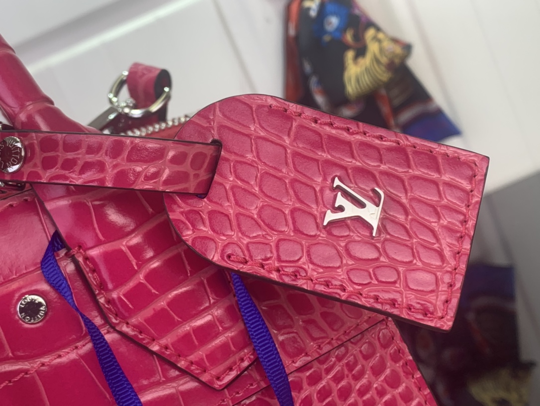 Louis Vuitton Basic Bag Cow Leather Red M-l-s