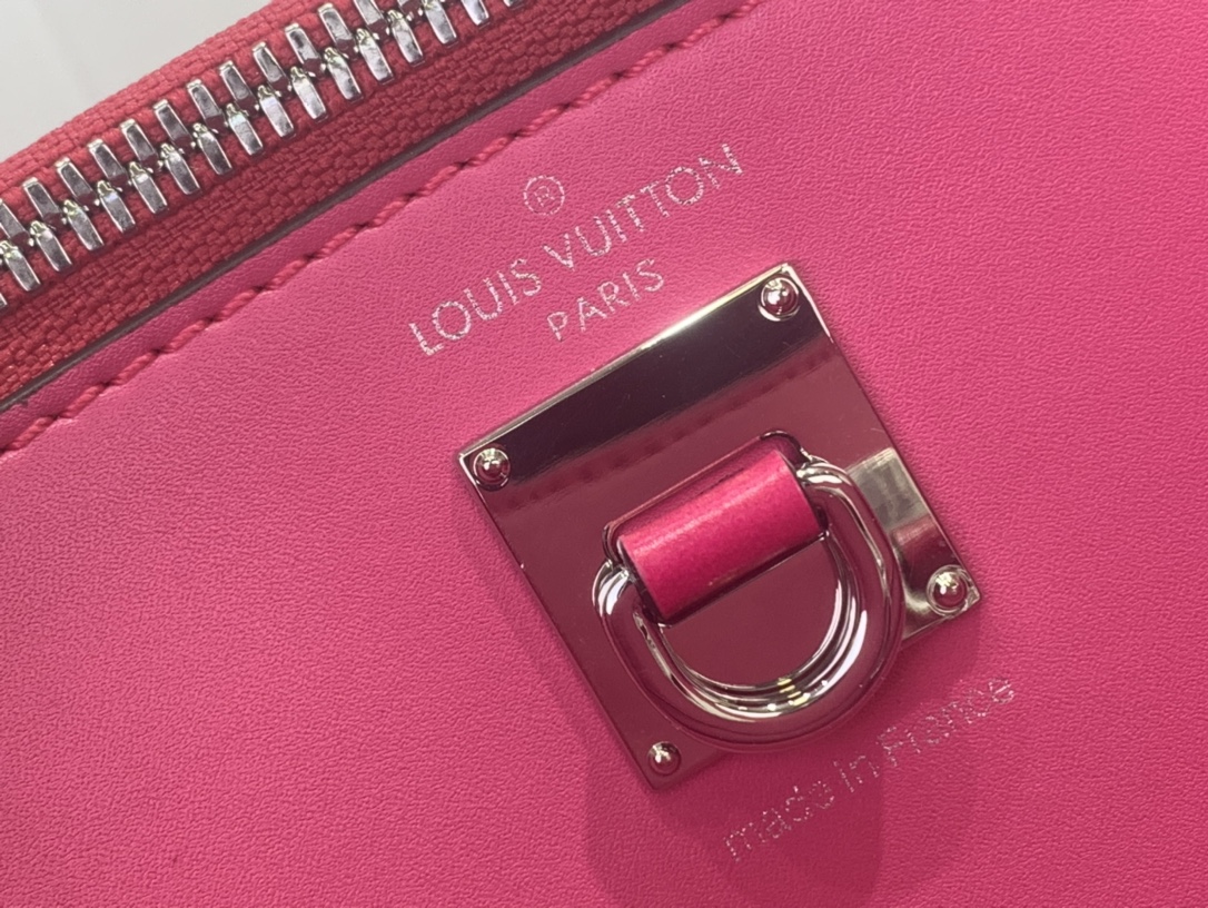 Louis Vuitton Basic Bag Cow Leather Red M-l-s