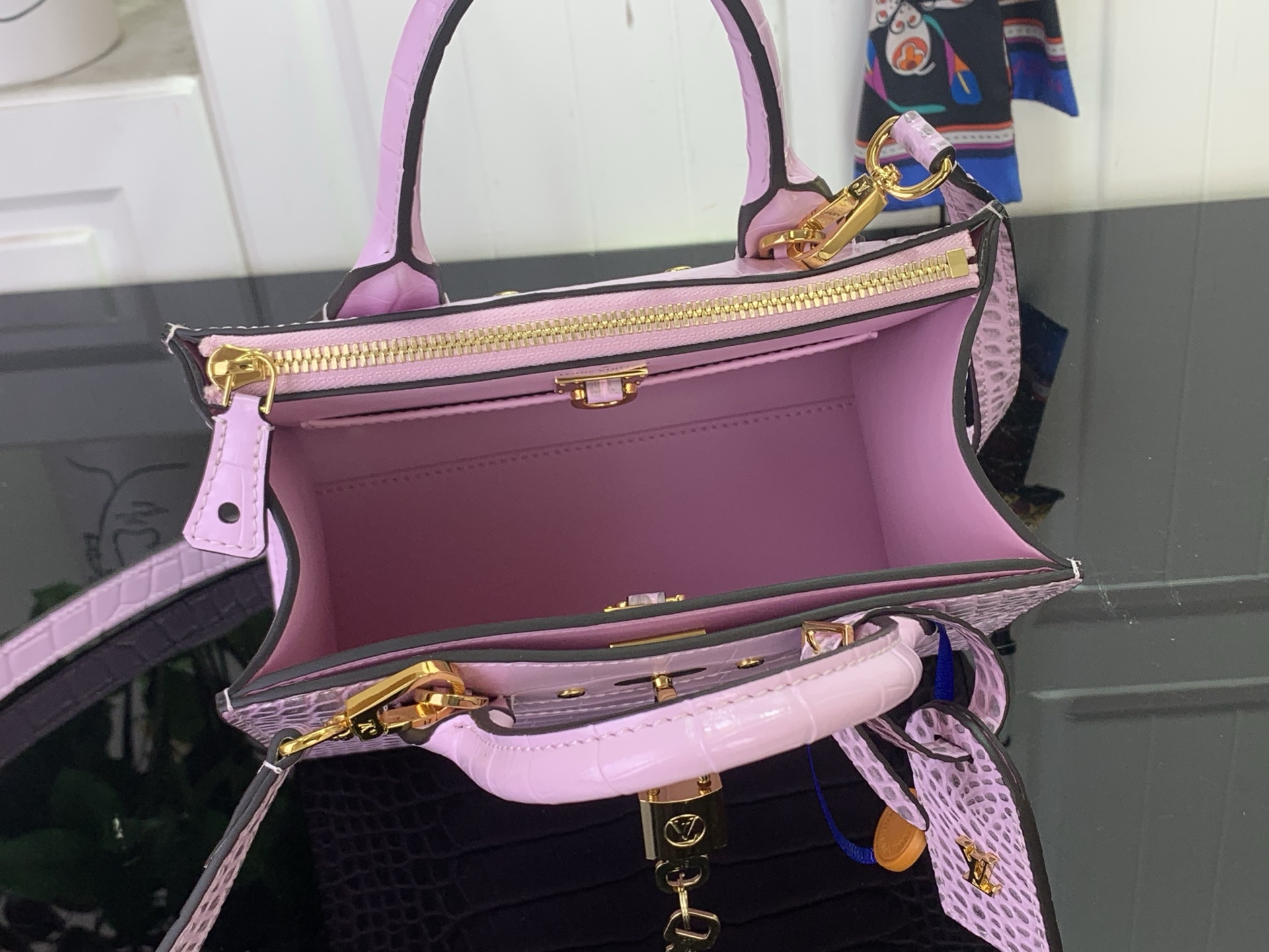 Louis Vuitton Basic Bag Cow Leather M-l-s