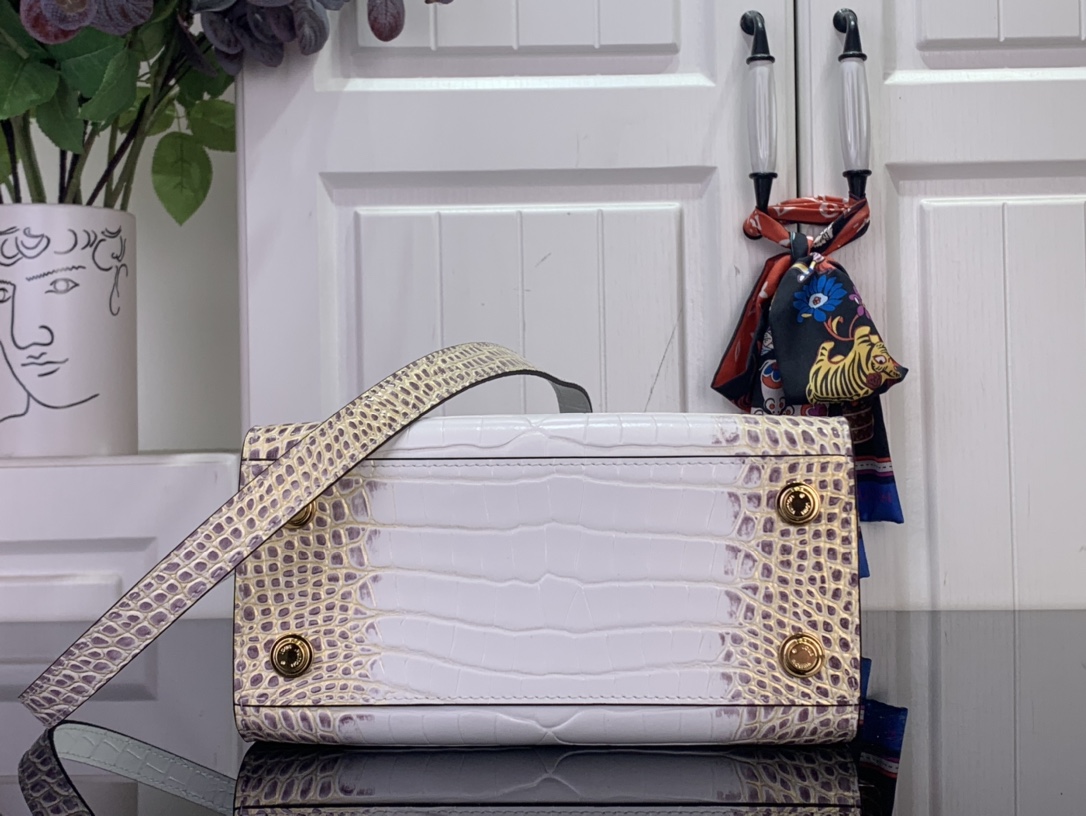 Louis Vuitton Basic Bag Cow Leather White M-l-s