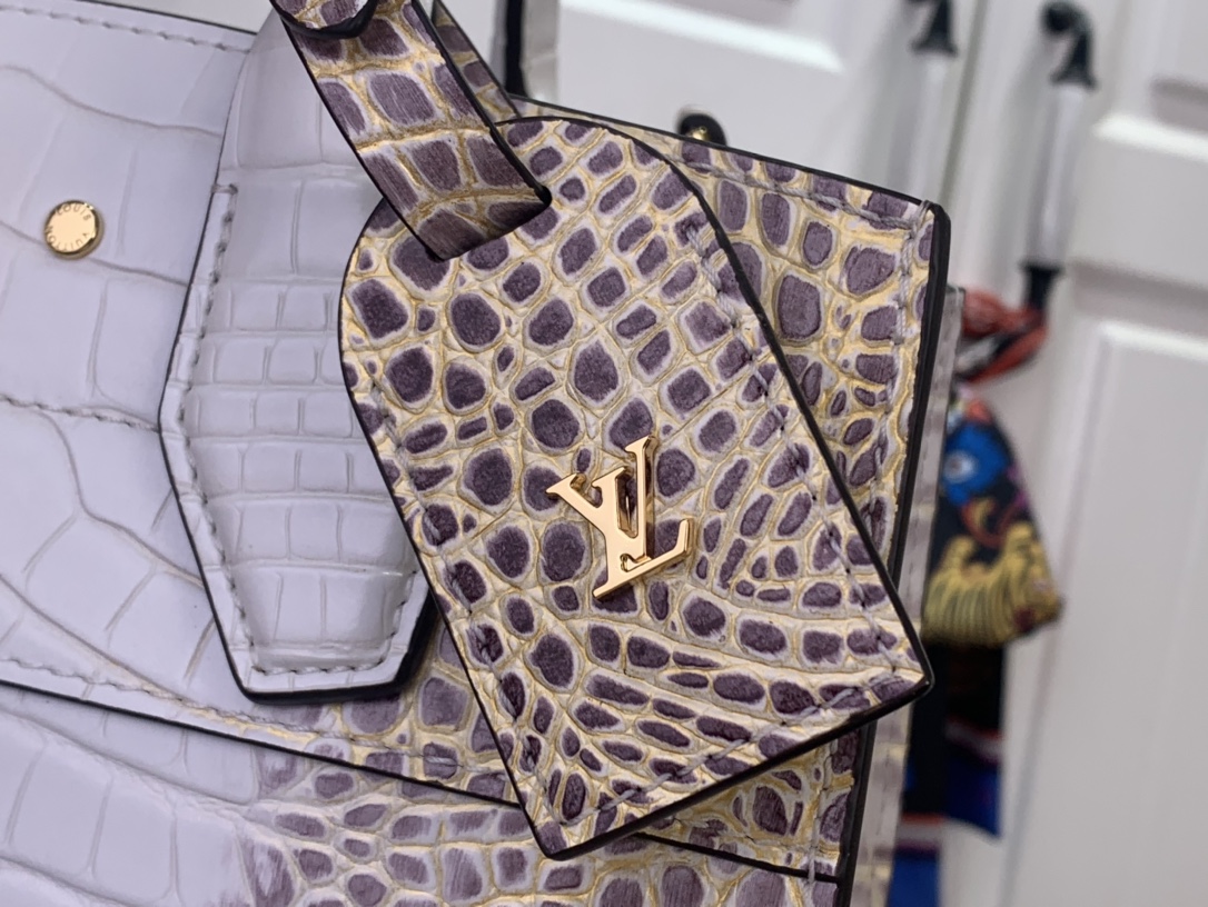 Louis Vuitton Basic Bag Cow Leather White M-l-s