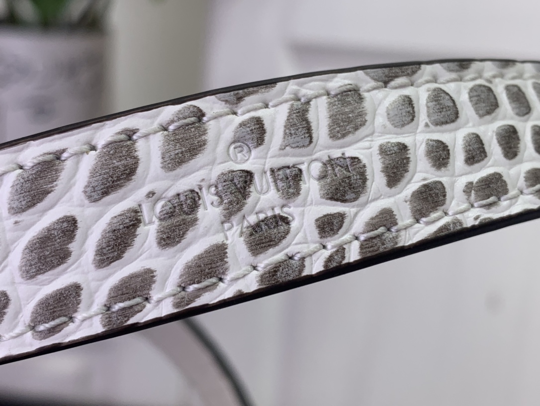 Louis Vuitton Basic Bag Cow Leather White M-l-s