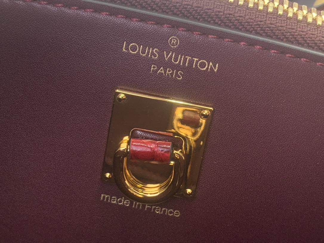 Louis Vuitton Basic Bag Cow Leather Red M-l-s