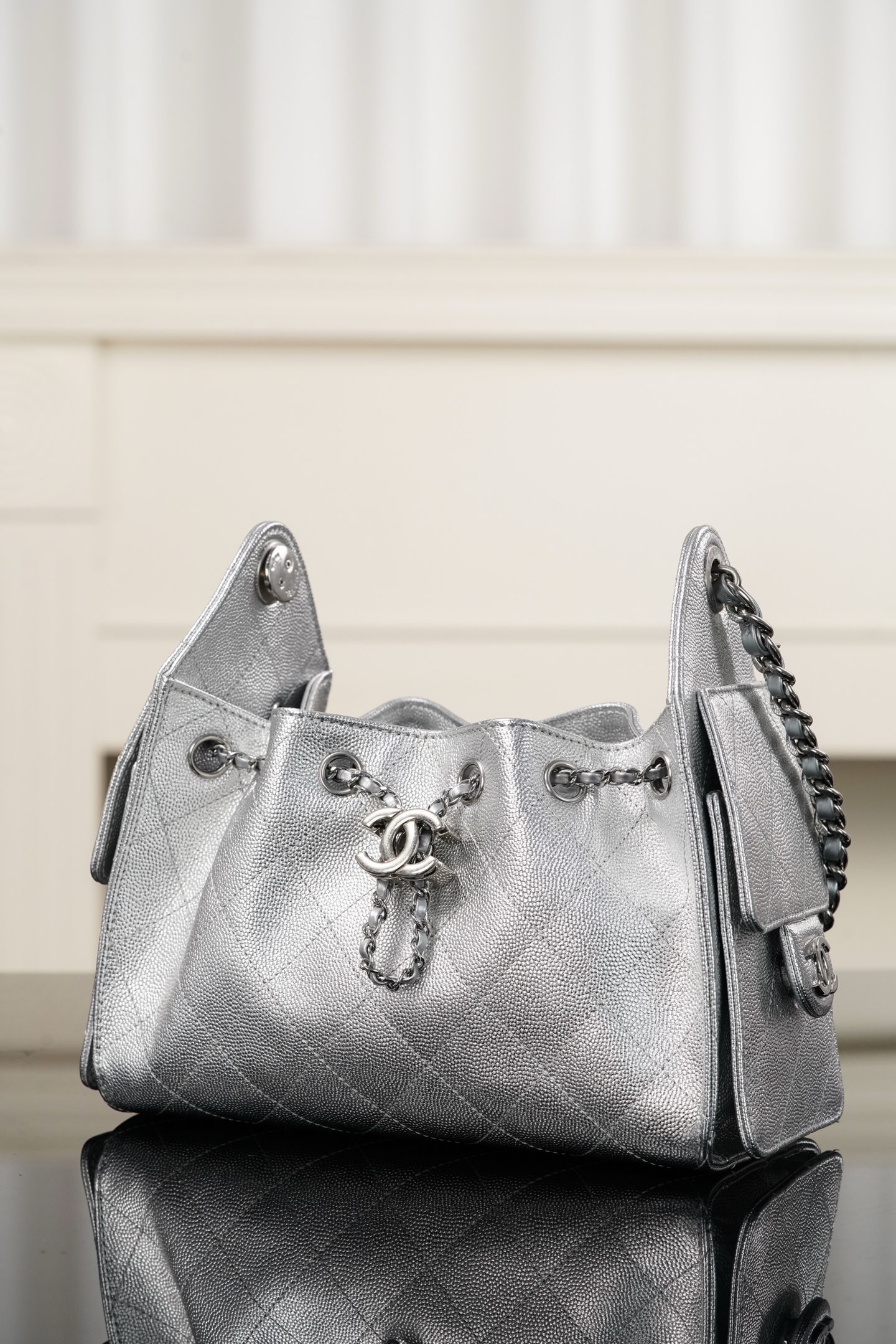 Basic Bag Silver Large Capacity