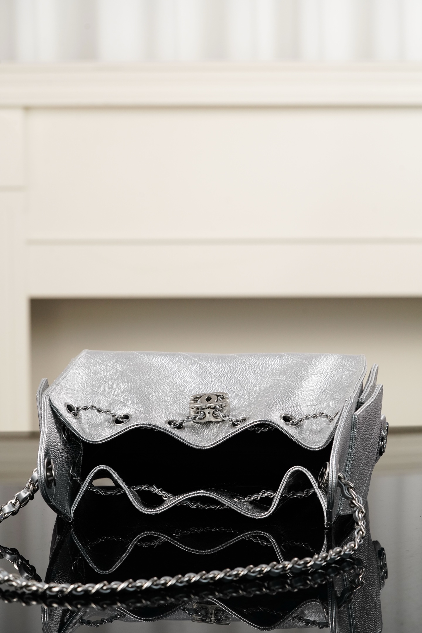 Basic Bag Silver Large Capacity