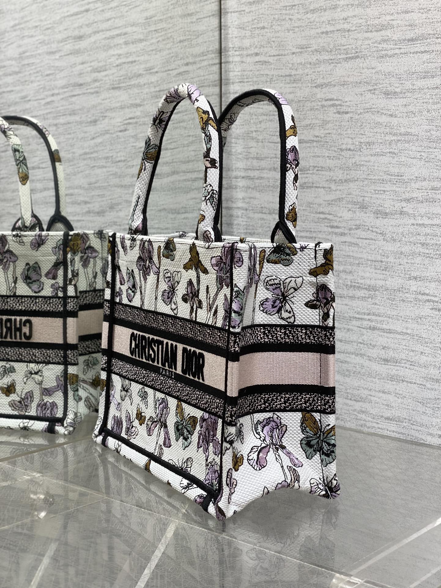 Dior Tote Bag Canvas S-22cm