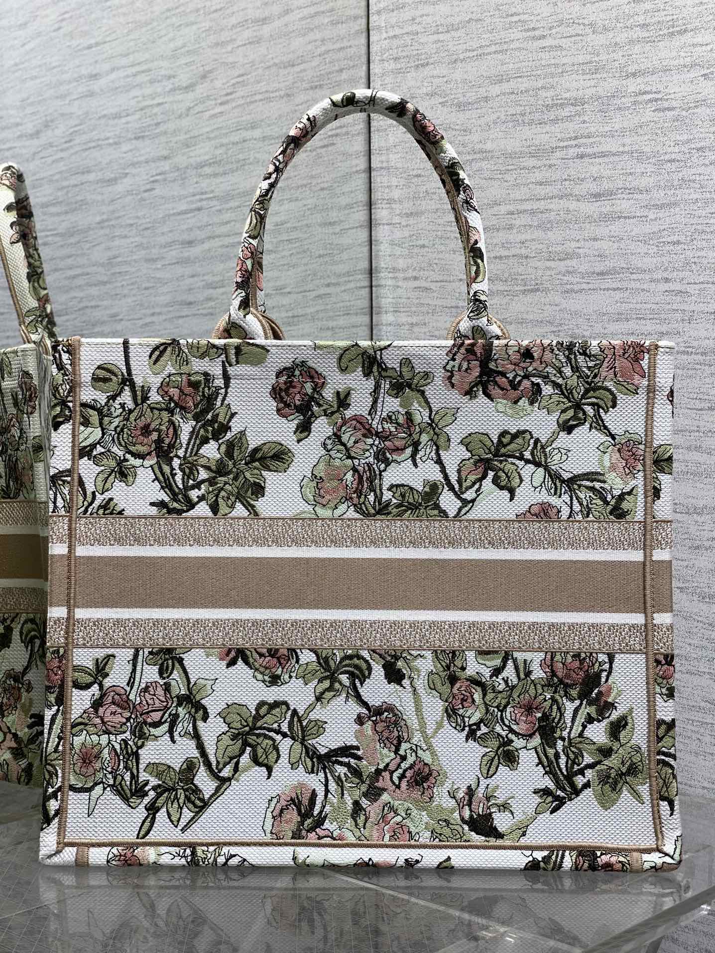 Dior Tote Bag Canvas Pink 18cm-s