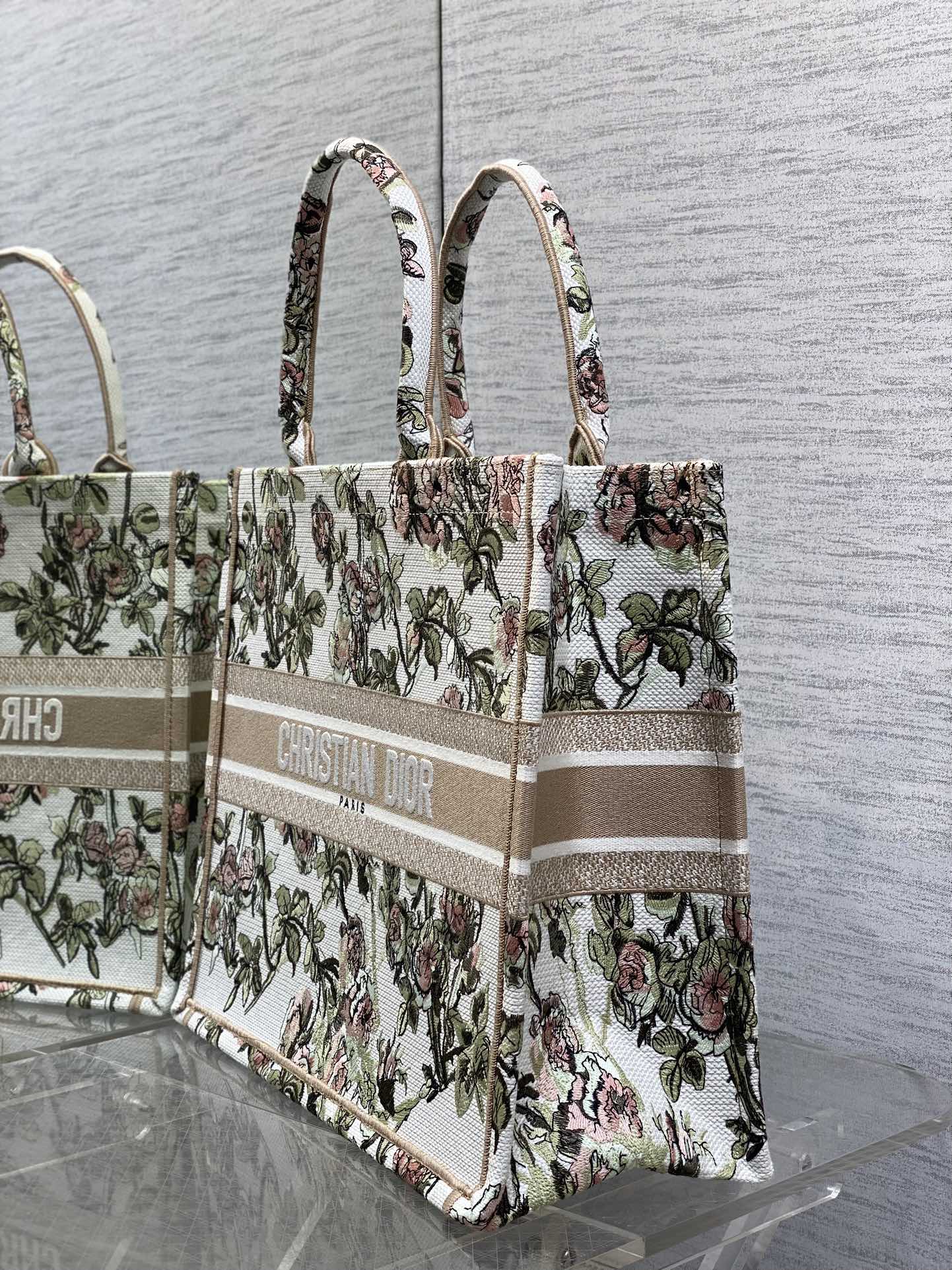 Dior Tote Bag Canvas Pink 18cm-s