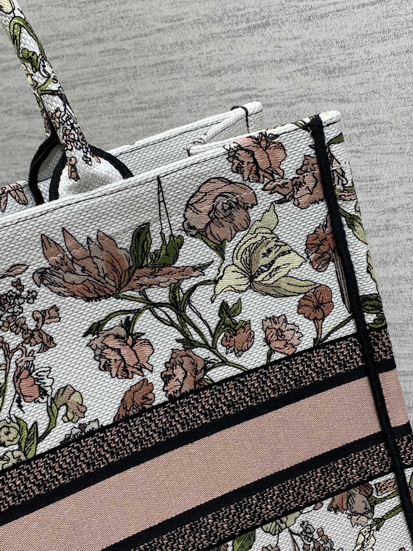 Dior Tote Bag Canvas Pink 18cm-s