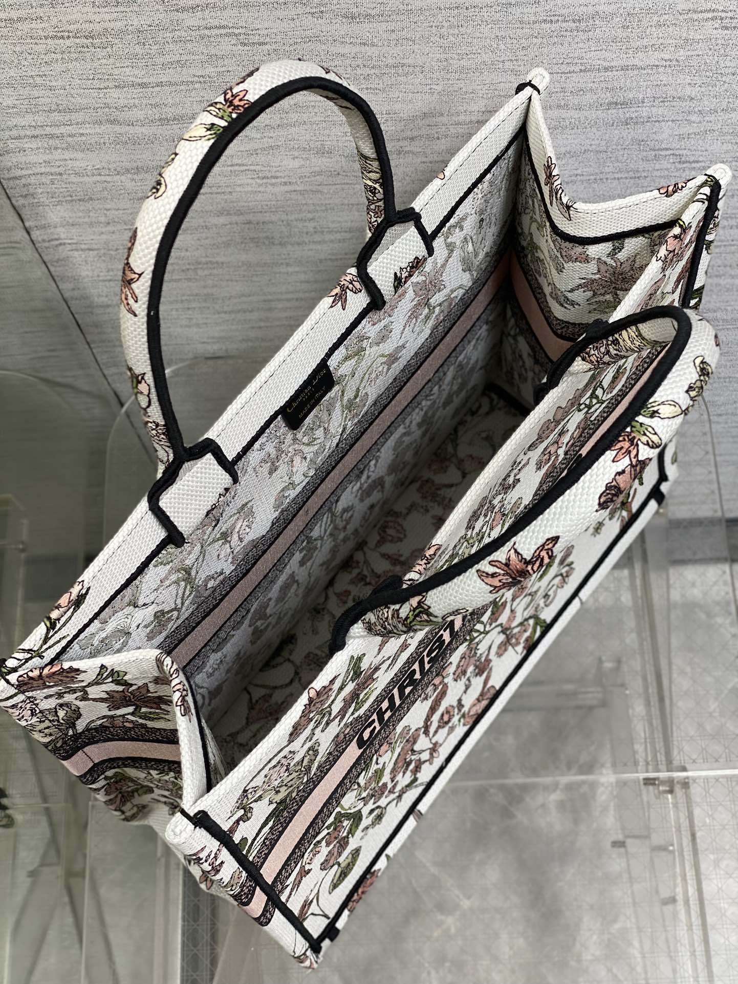 Dior Tote Bag Canvas Pink 18cm-s