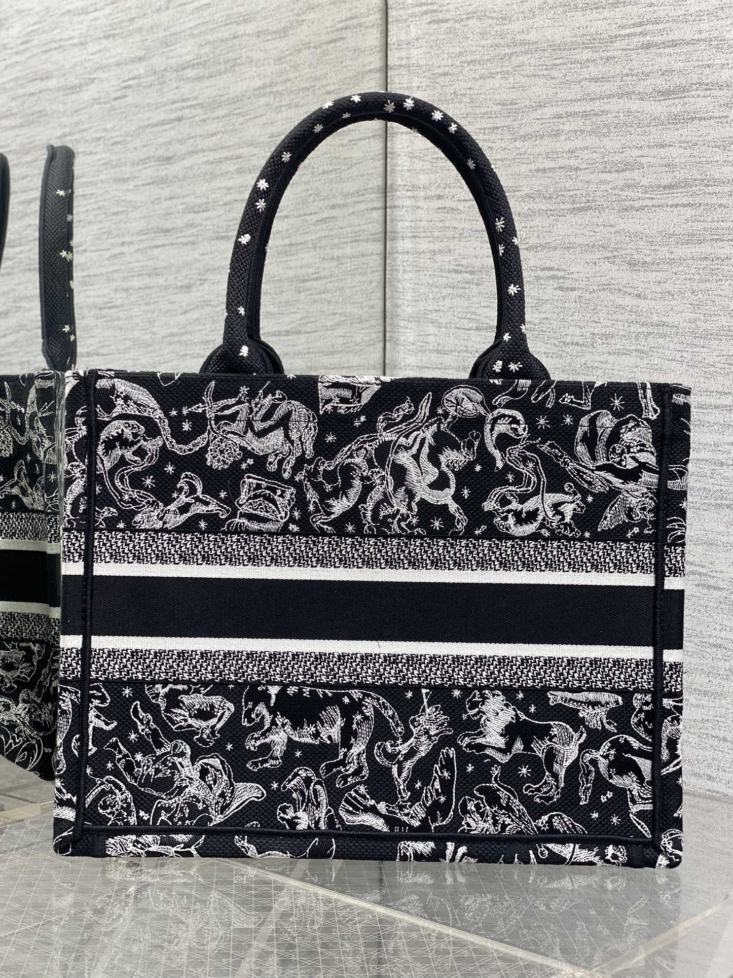 Dior Tote Bag Canvas M-s