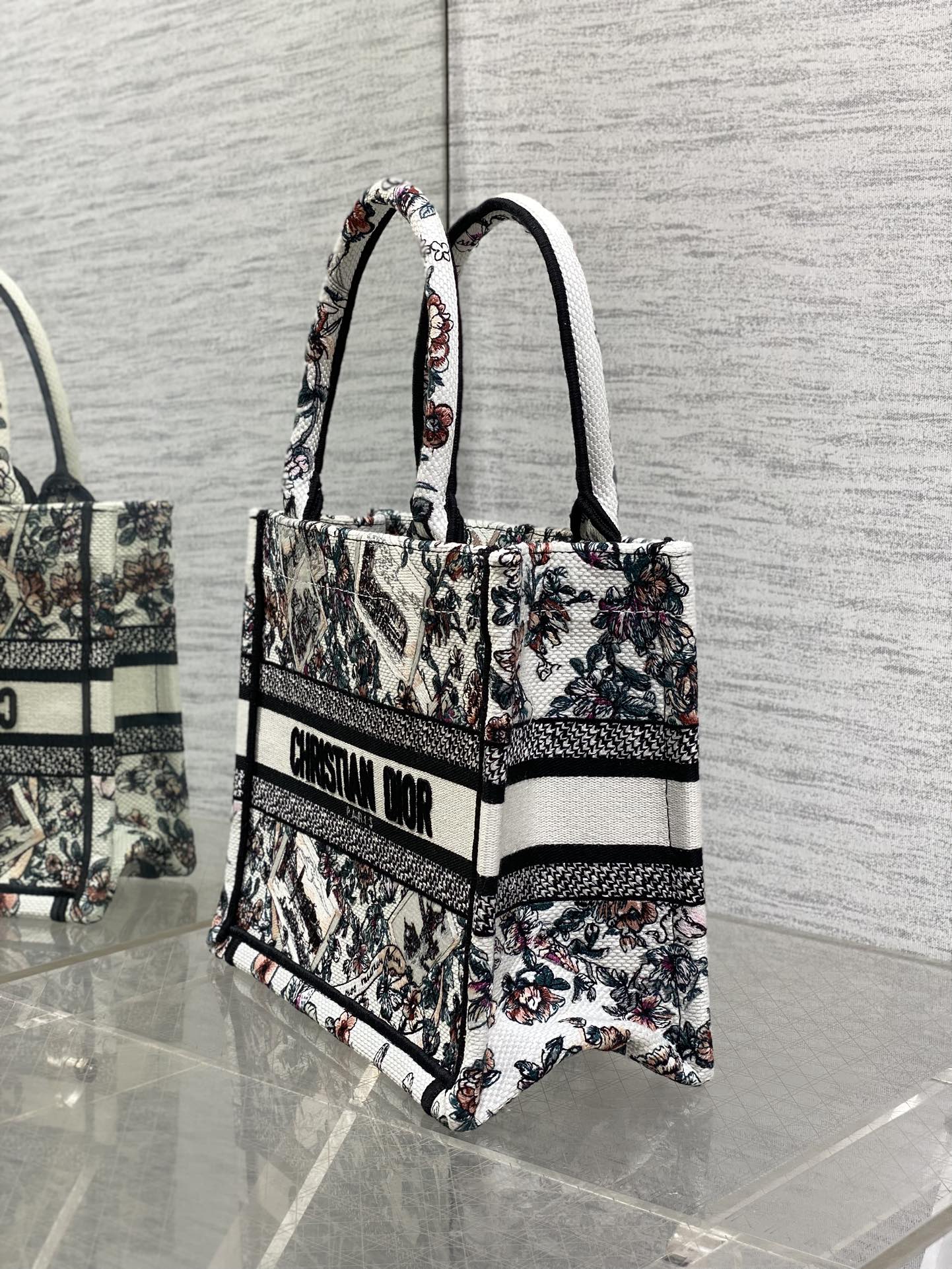 Dior Tote Bag Canvas S-22cm