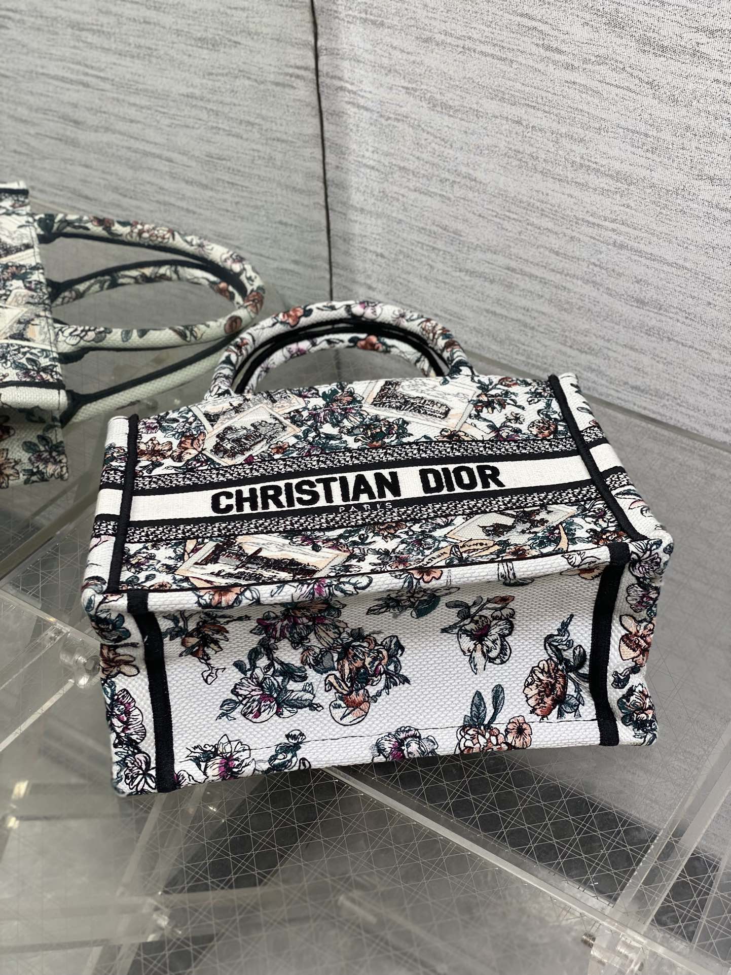 Dior Tote Bag Canvas S-22cm