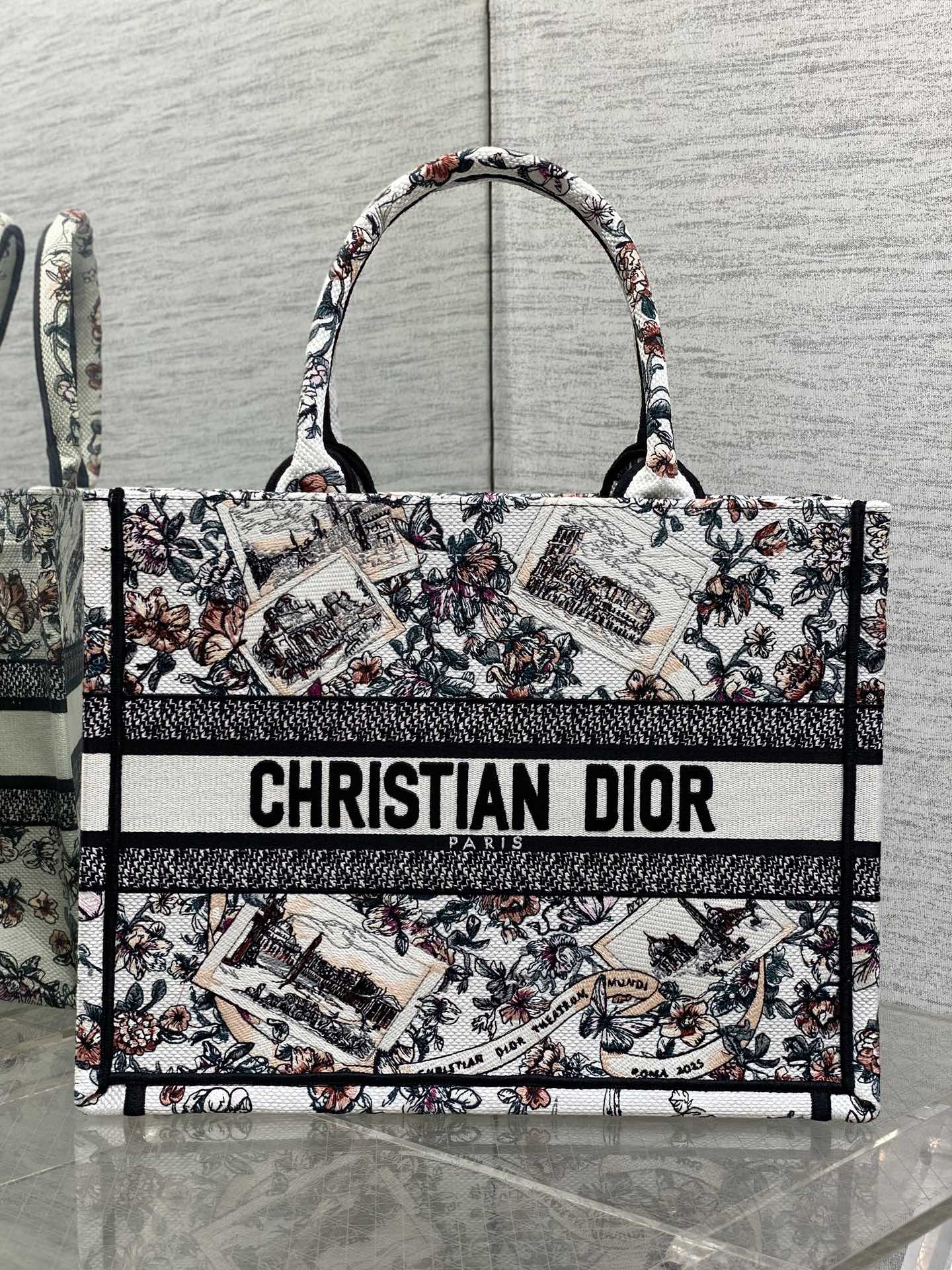 Dior Tote Bag Canvas M-s